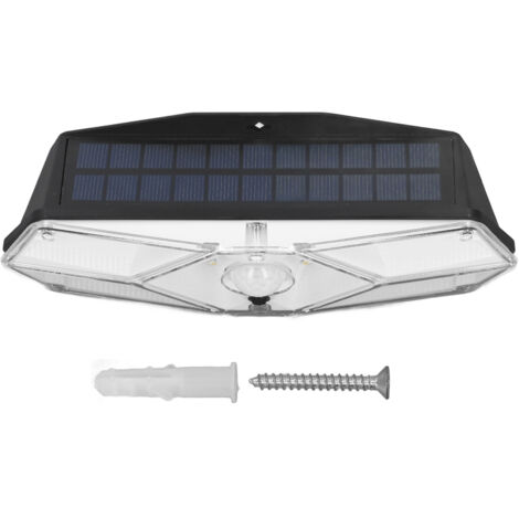 Extérieur 104led Solar Light Abs 1800mAh White White Murd Motted 3 Modes d'éclairage Angle de 120 degrés pour Garage Courtyard Porch Garden