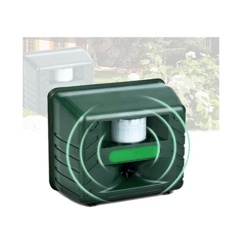 SNQ - Exterieur Repulsif Oiseaux Ultrason, Répulsif pour Oiseaux D'extérieu, Répulsif Animal Ultrasonique avec Capteur De Mouvement Et Flash pour