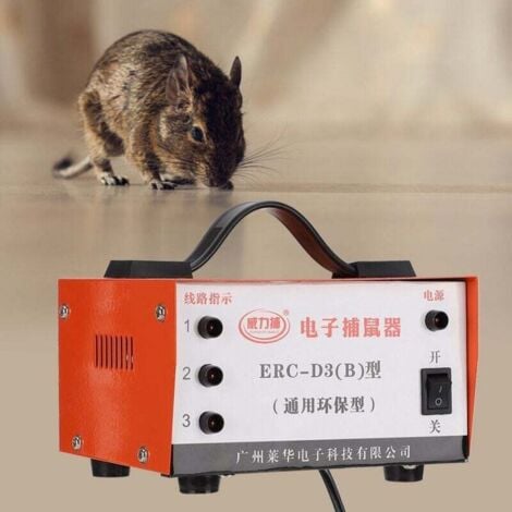 SNQ Exterminador electrónico de roedores de alto voltaje de 1800 V, repelente de roedores de alta potencia (estándar nacional de 220 V)