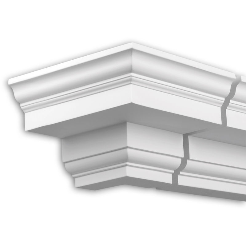 Profhome Decor - External angle joint element Profhome 432111 Facade moulding Corner element Facade element Neo-Classicism style white