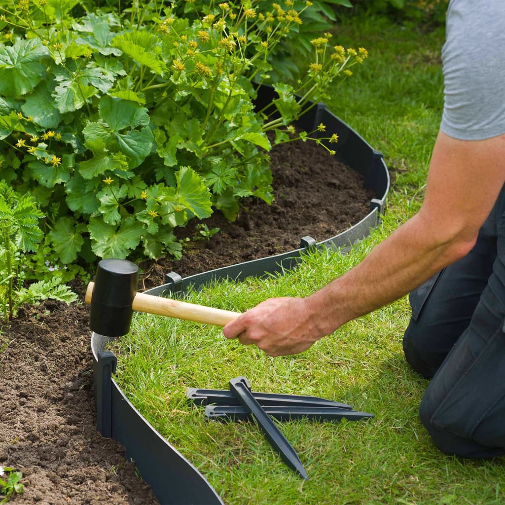 Nature Garten Randbegrenzung 0,15 x 10 m Schwarz