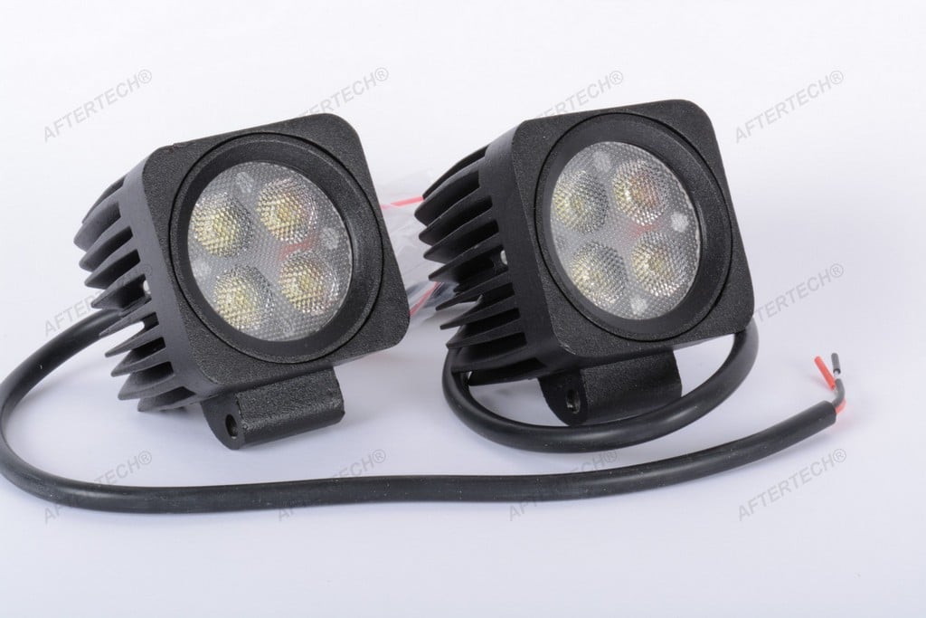 COPPIA FARI DA LAVORO LUCE DI PROFONDITA' A LED 12W COME 100W ALOGENA