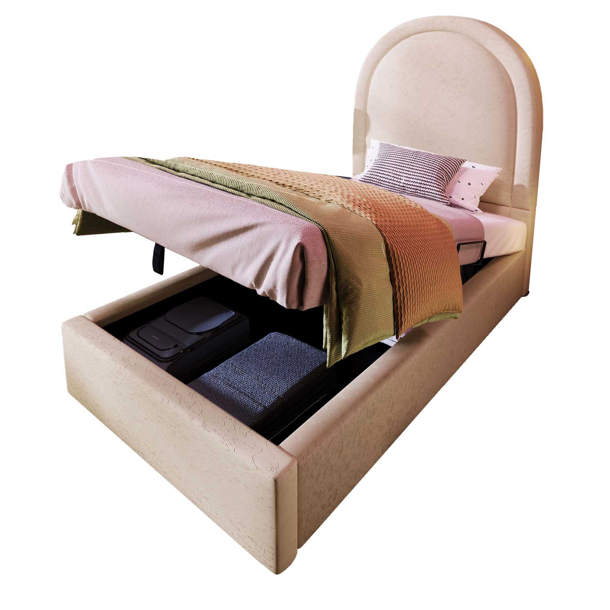 Lit coffre enfant avec rangement hydraulique
