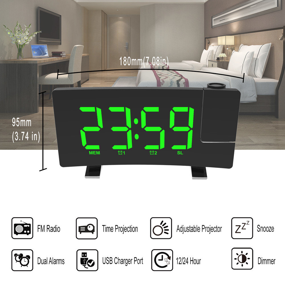 Ventilateur-horloge LED USB - Affiche Température Et Heure En Temps Réel - Pales Souples Et Silencieuses - Pour Ordinateur Portable, Bureau, Voyage - Compact Et Portable
