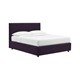 Letto singolo sfoderabile con contenitore, colore viola e struttura robusta