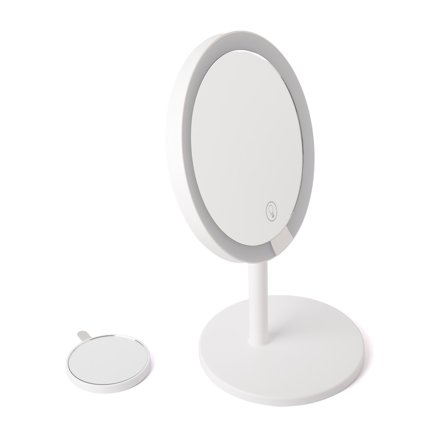 Miroir maquillage led 2‑en‑1 bureau coiffeuse