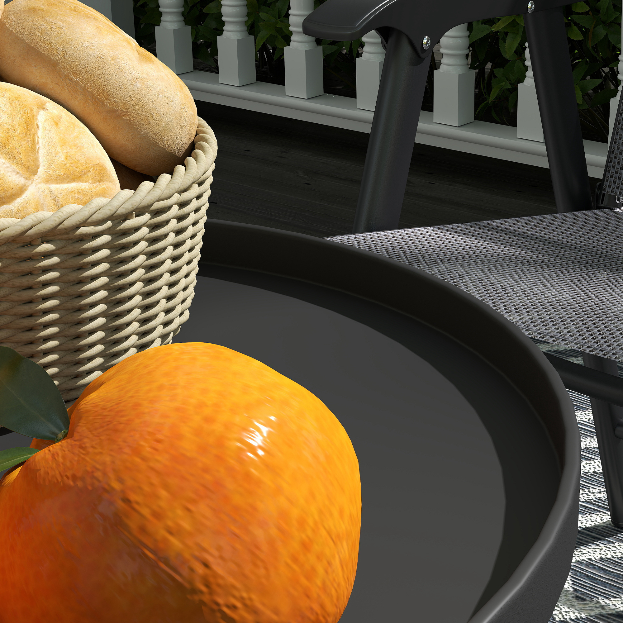 Table basse ronde 2 niveaux metal - Vue 6