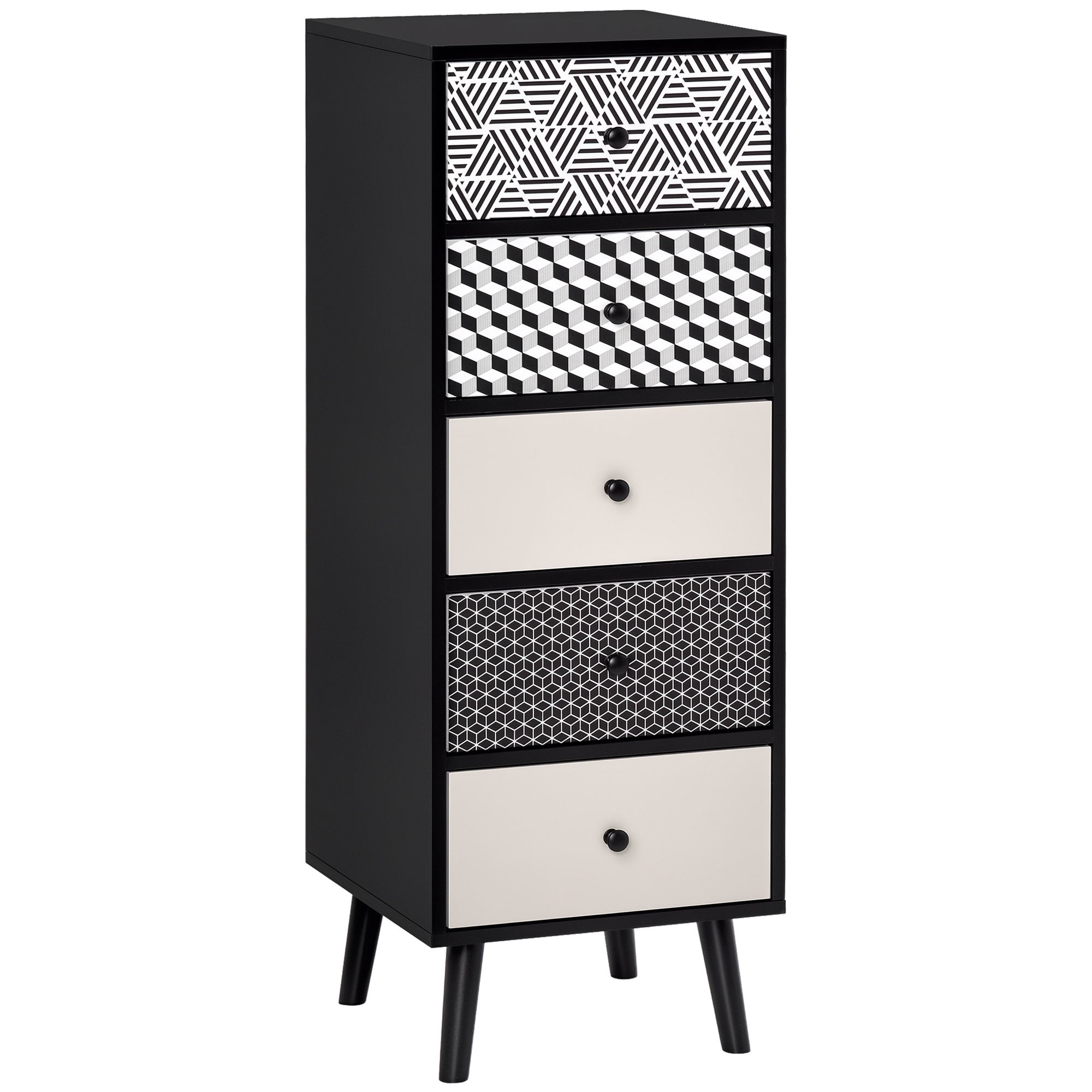 Commode 5 tiroirs vue d'ensemble