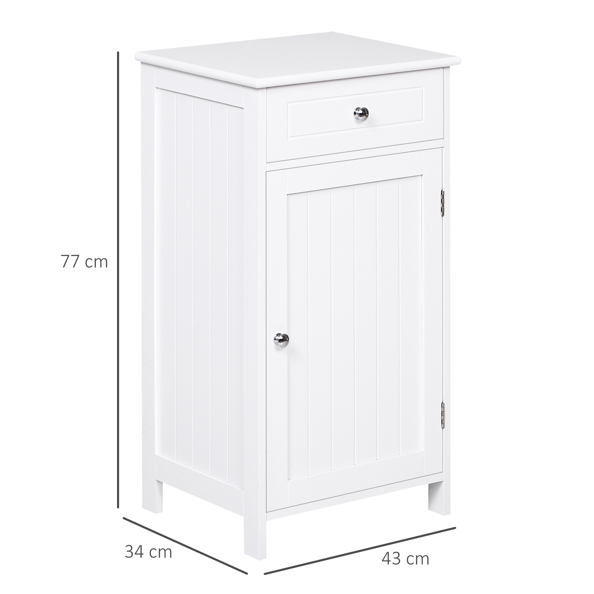 Armario baño blanco con doble puerta instalado