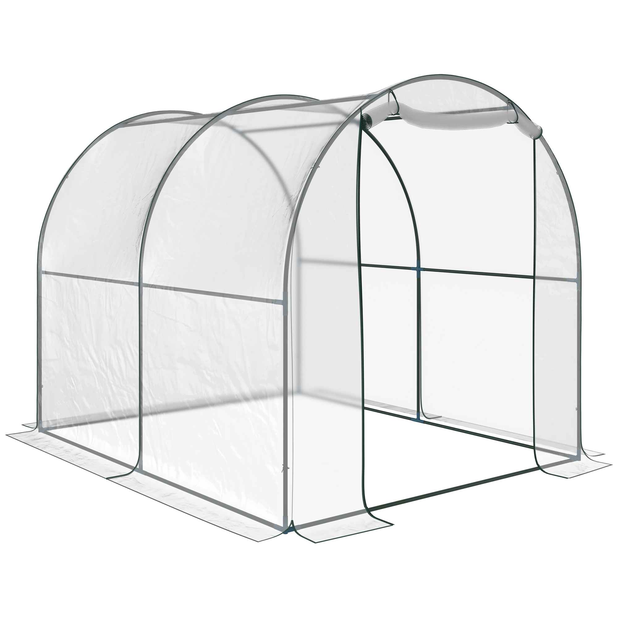 Serre jardin tunnel anti-vent avec ancrage renforcé pour débutants