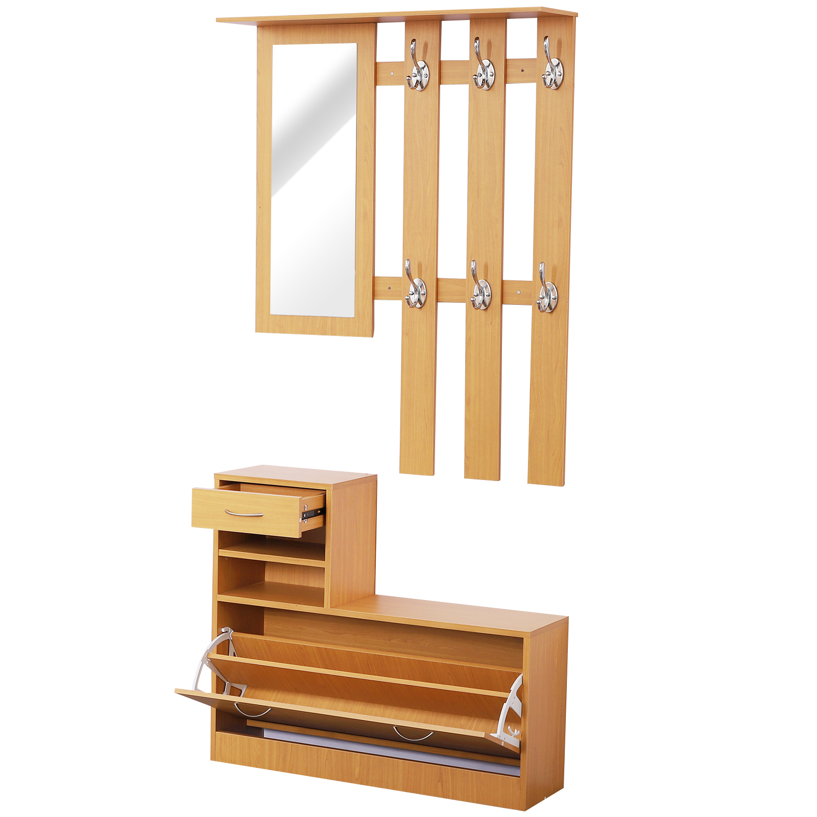 organizer ingresso dettaglio ganci e specchio