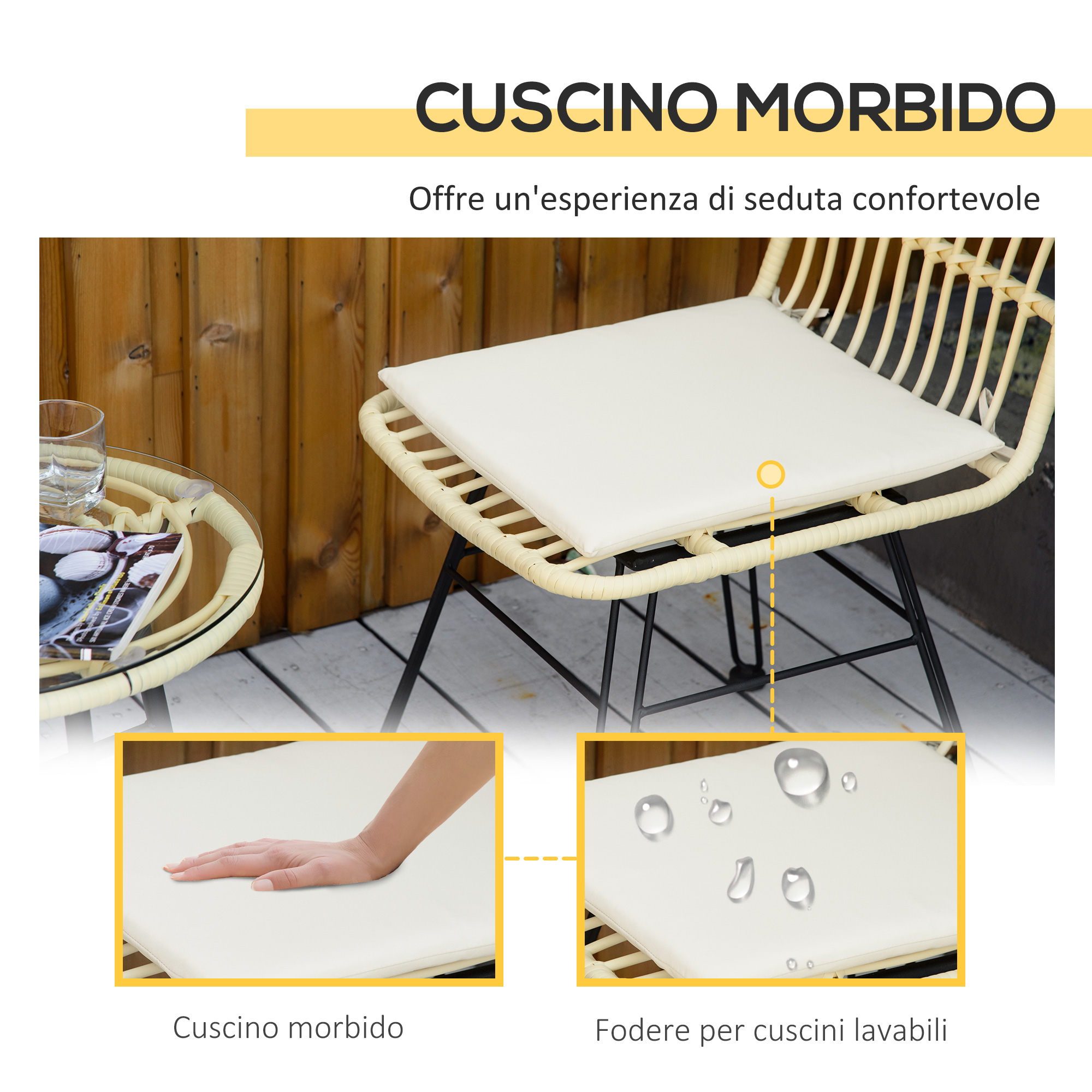 tavolino e cuscini
