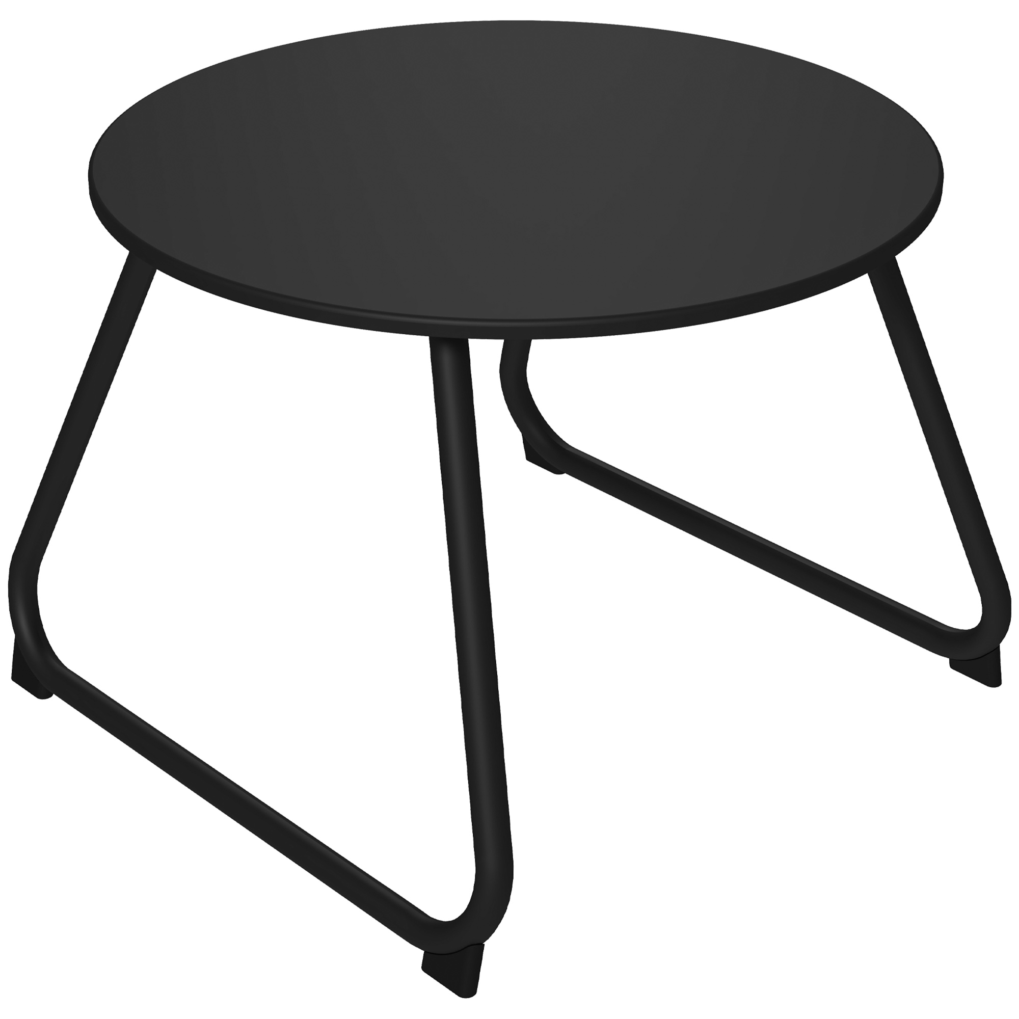Table basse ronde exterieur metal Ø48cm - Vue 7