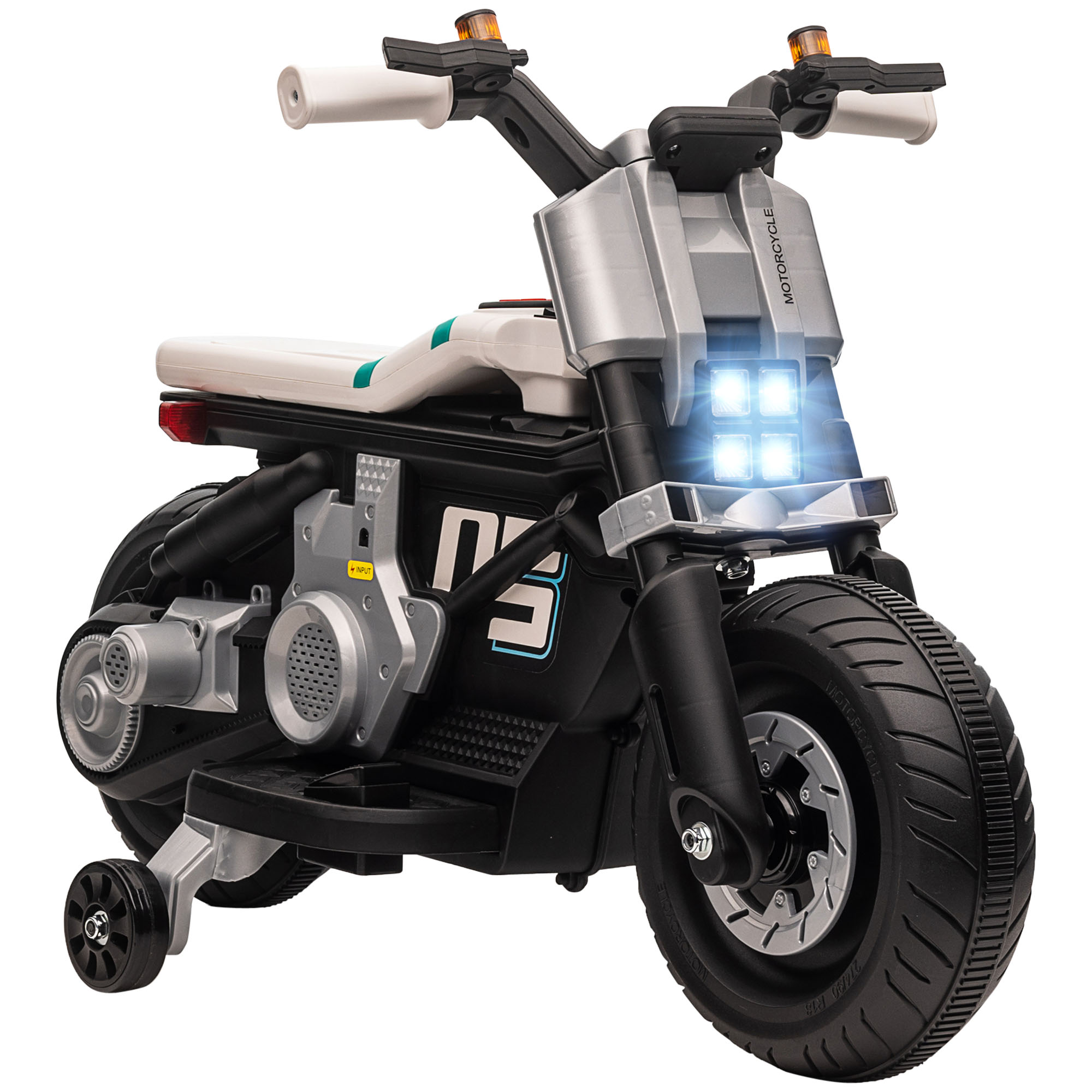 vista laterale moto sirena