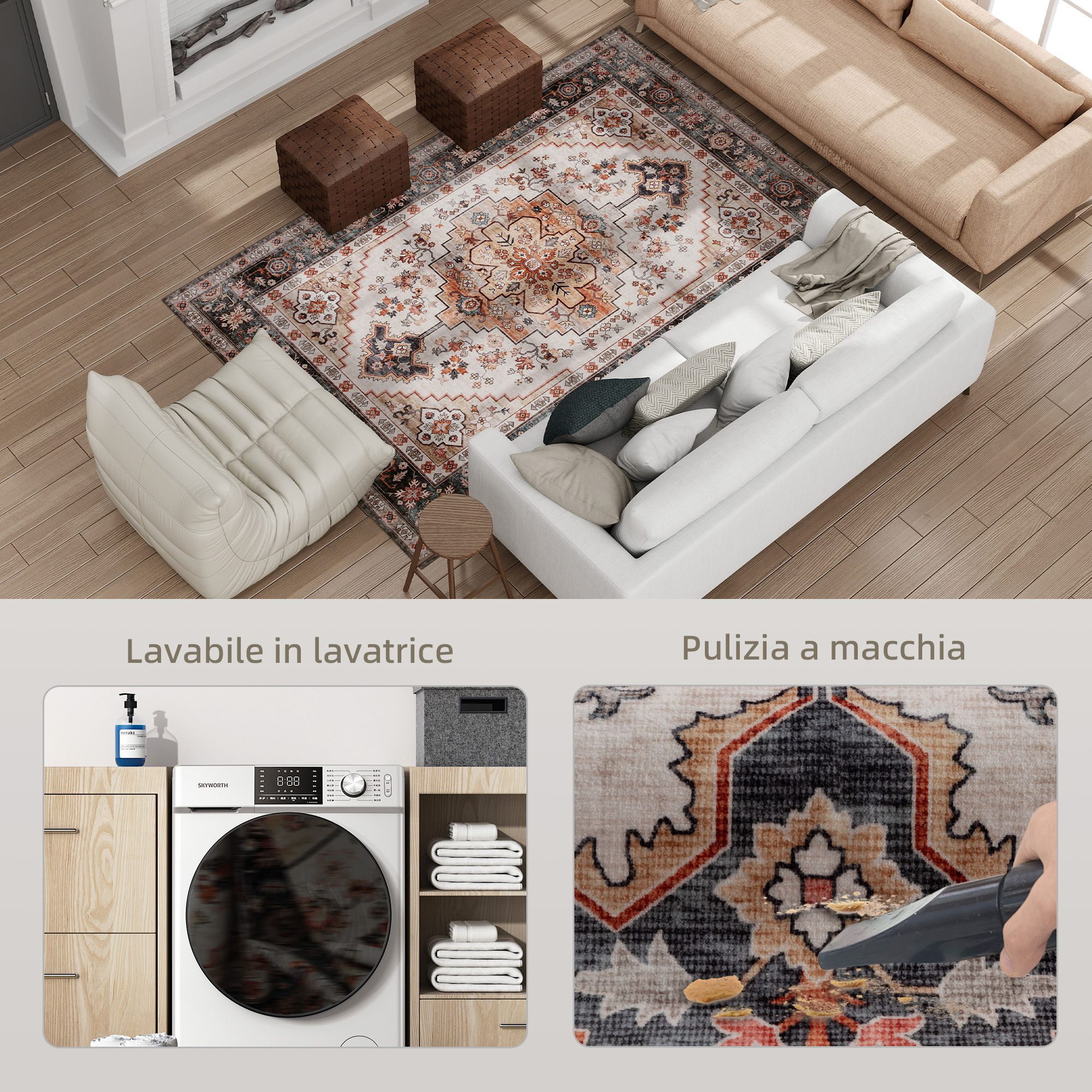 Surface douce imitation cachemire poil‑court sans effilochage