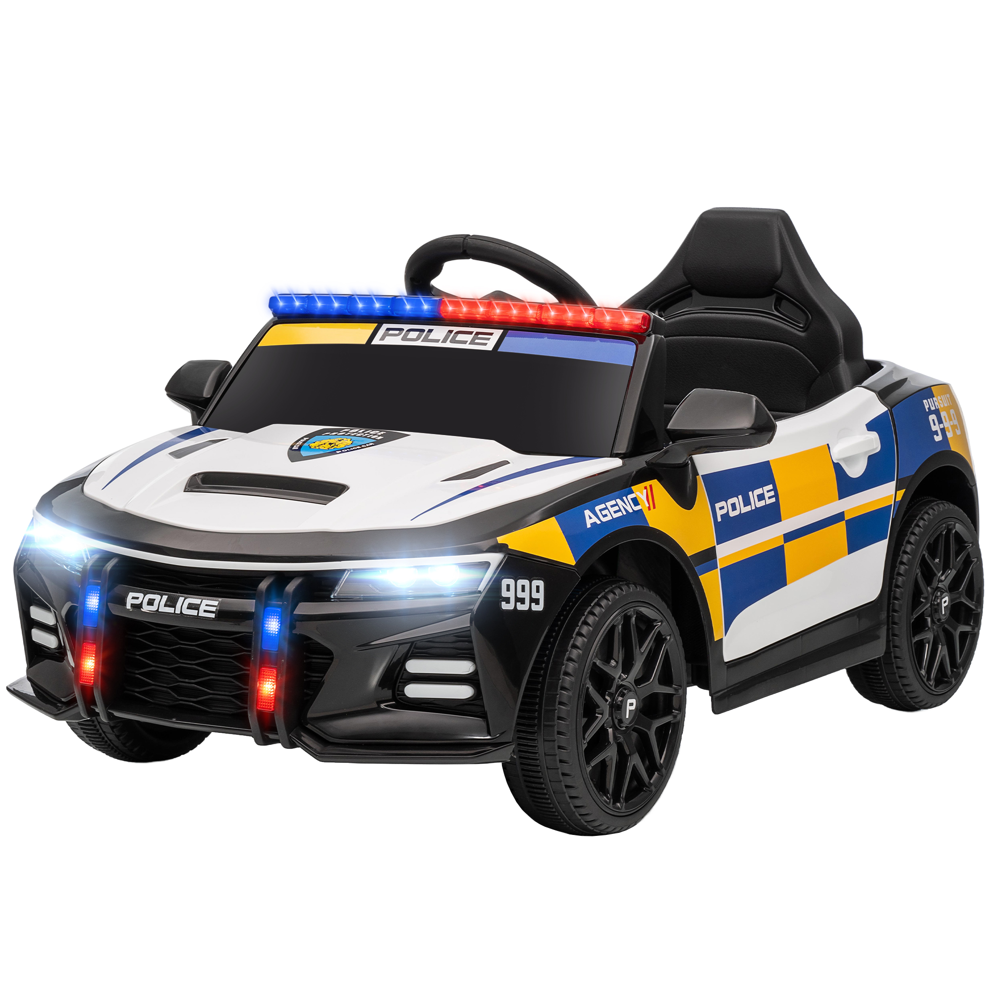 auto della polizia bambini
