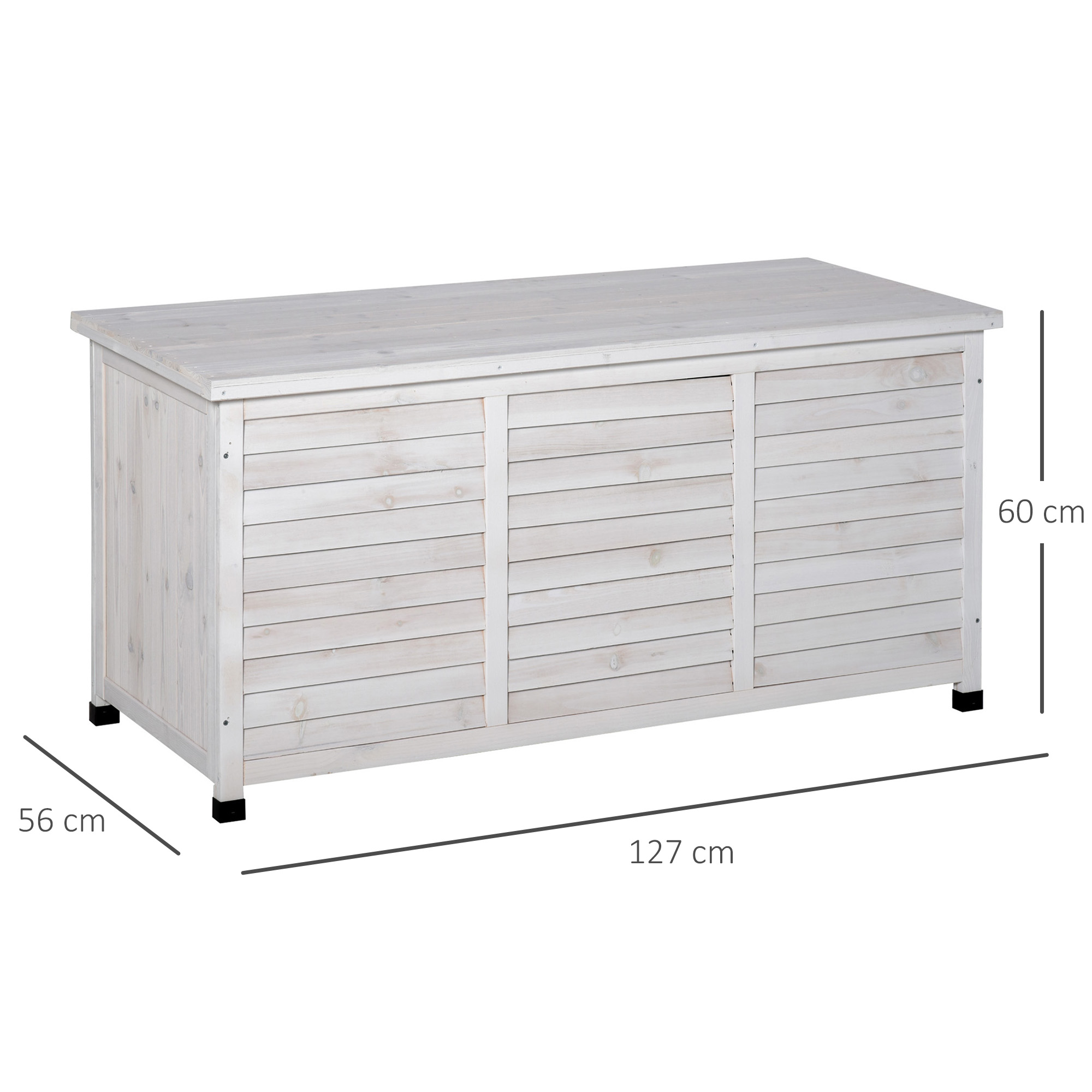 Dimensions banc jardin 127x60x56cm
