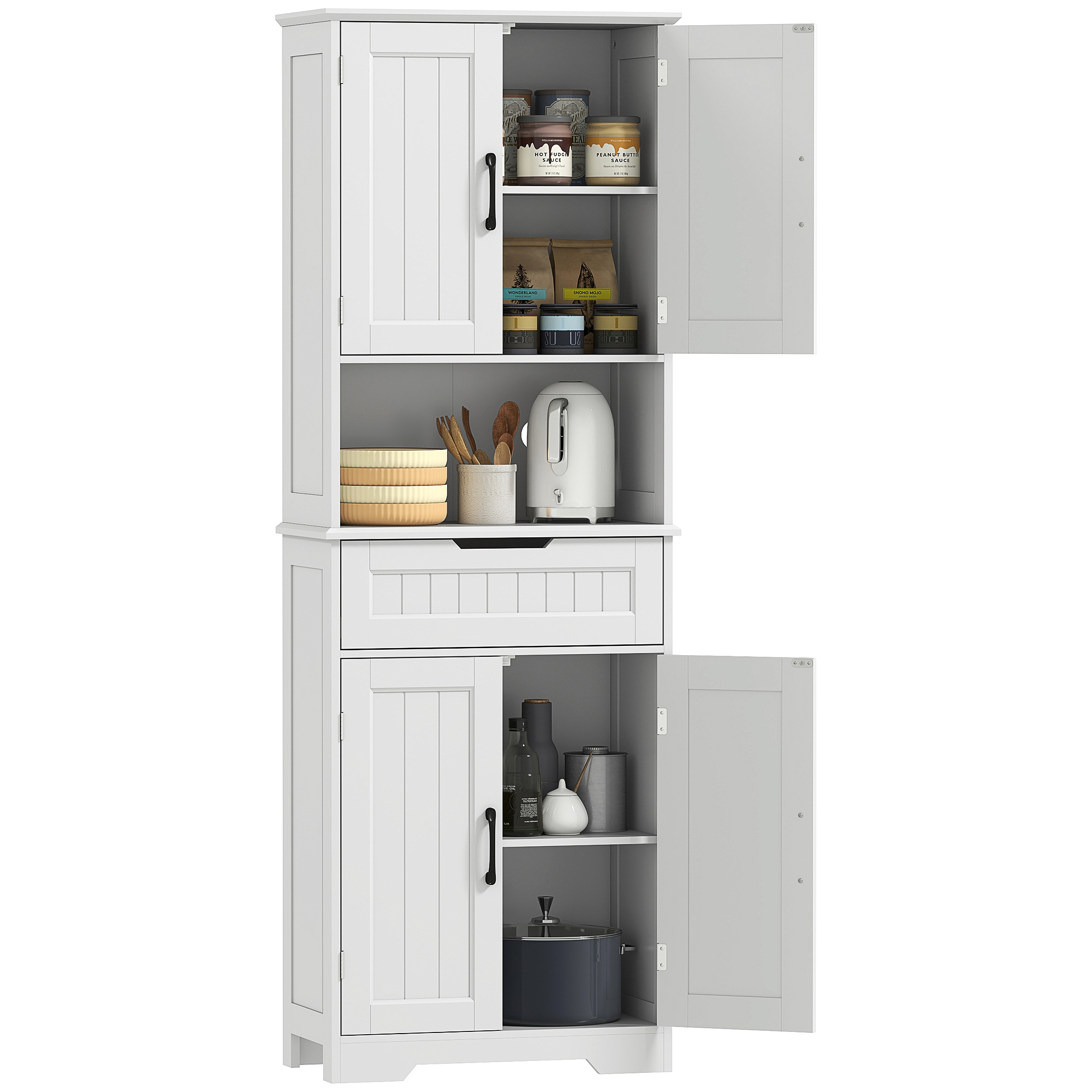 Meuble de rangement de cuisine vue d'ensemble