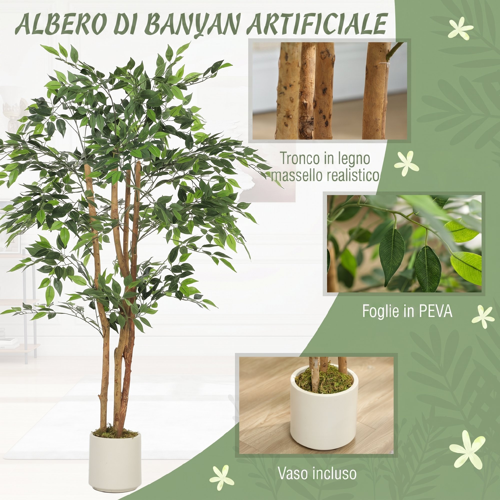 Ficus banian artificiel 150cm