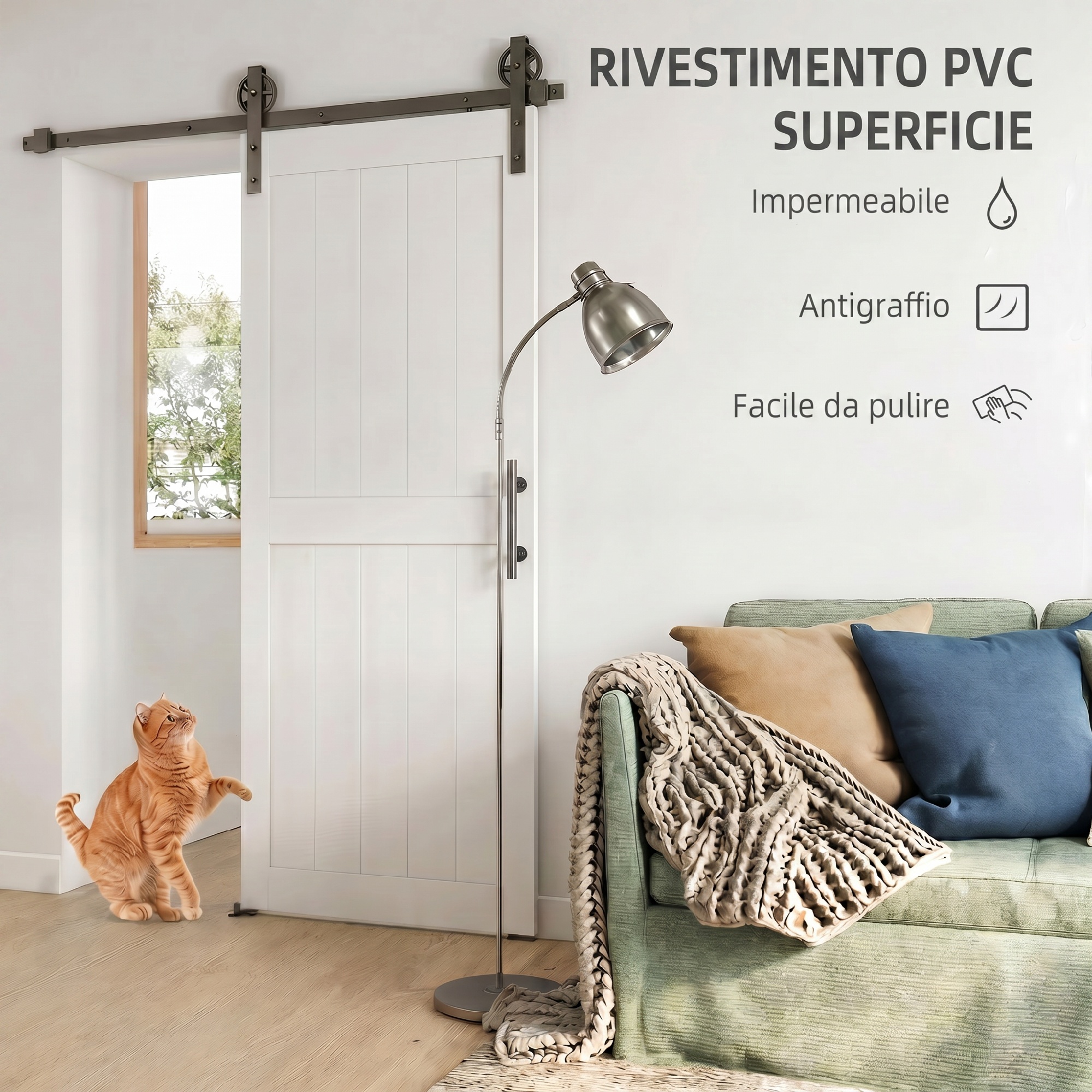 Porte‑grange coulissante vue d’installation