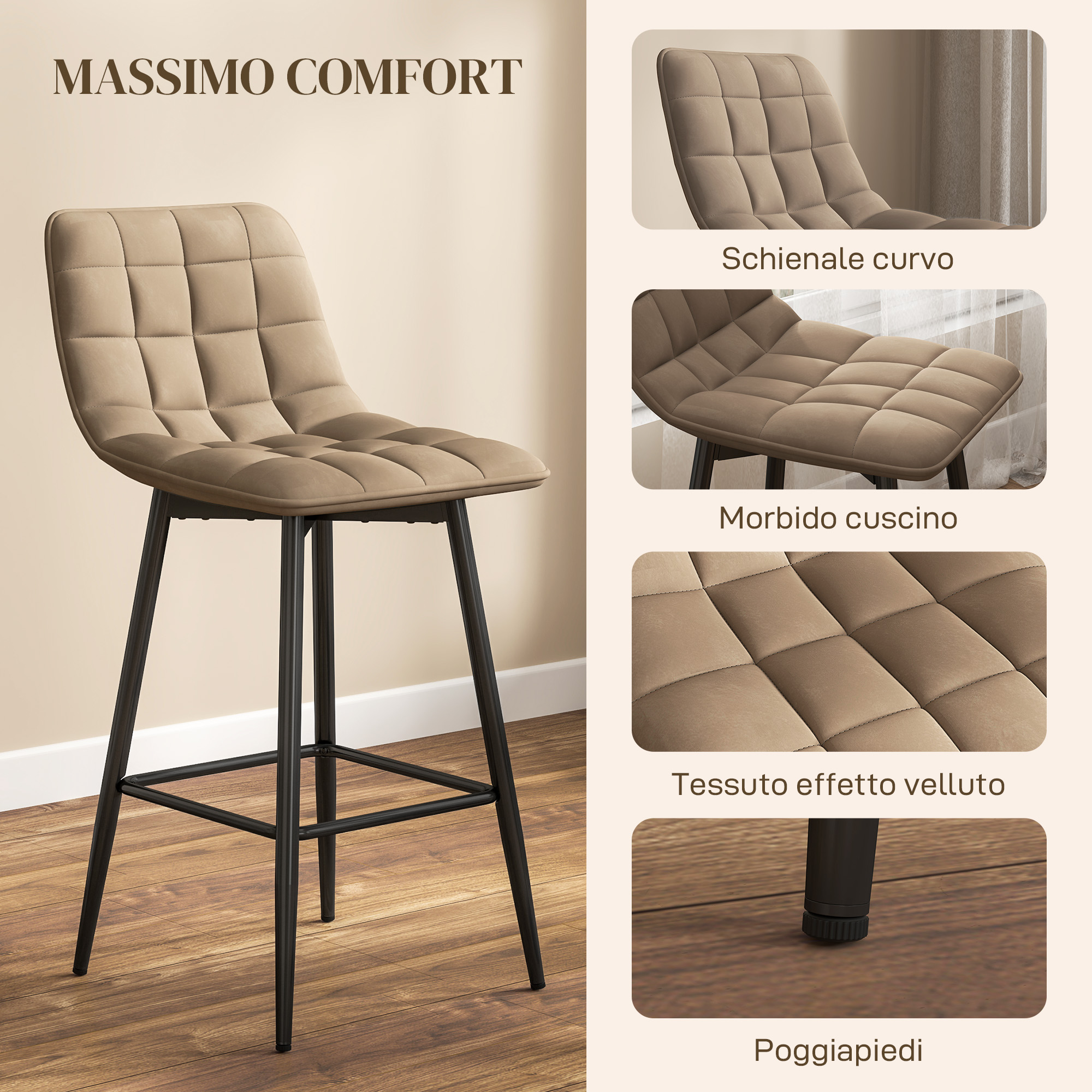 Dimensions des tabourets