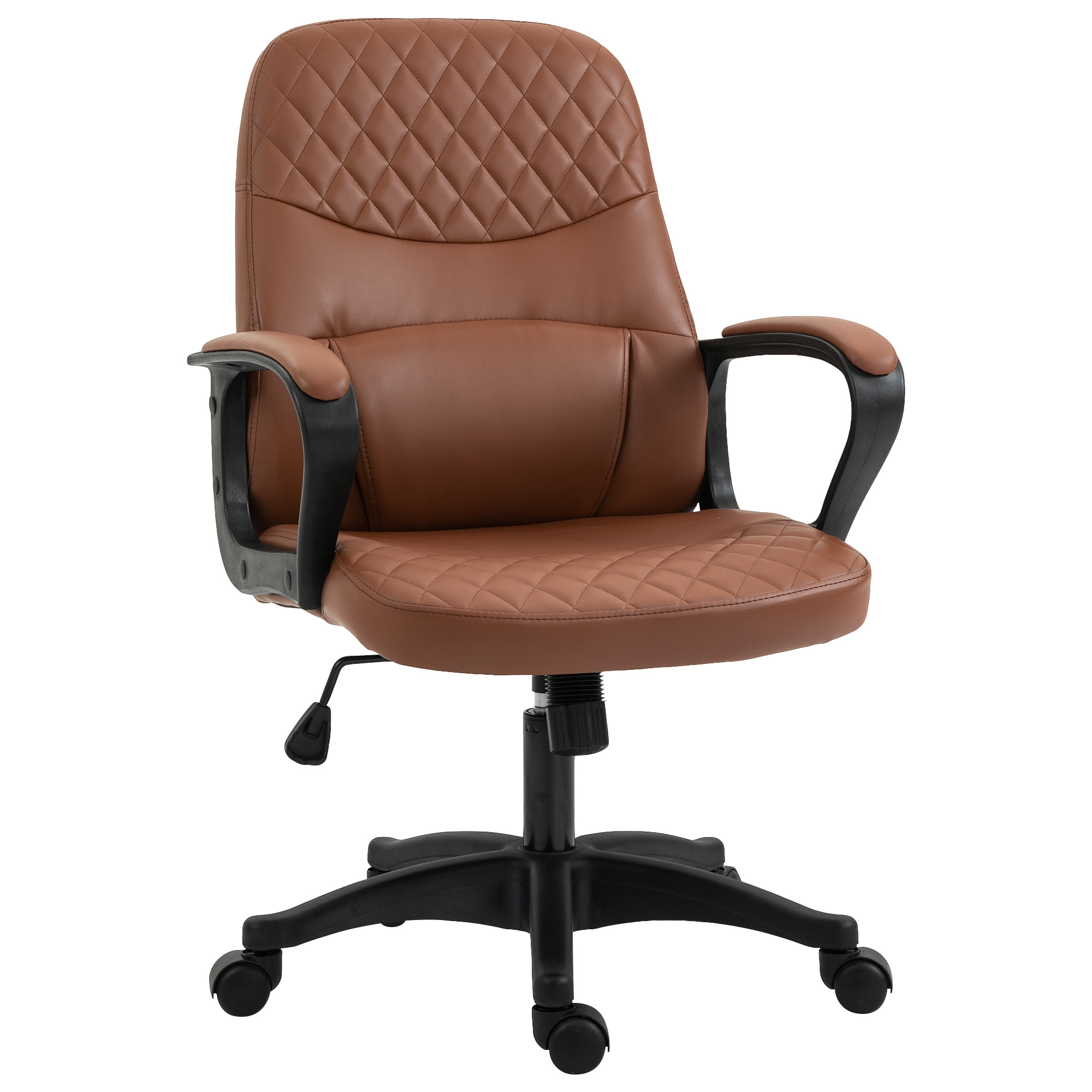 Chaise de bureau marron avec massage