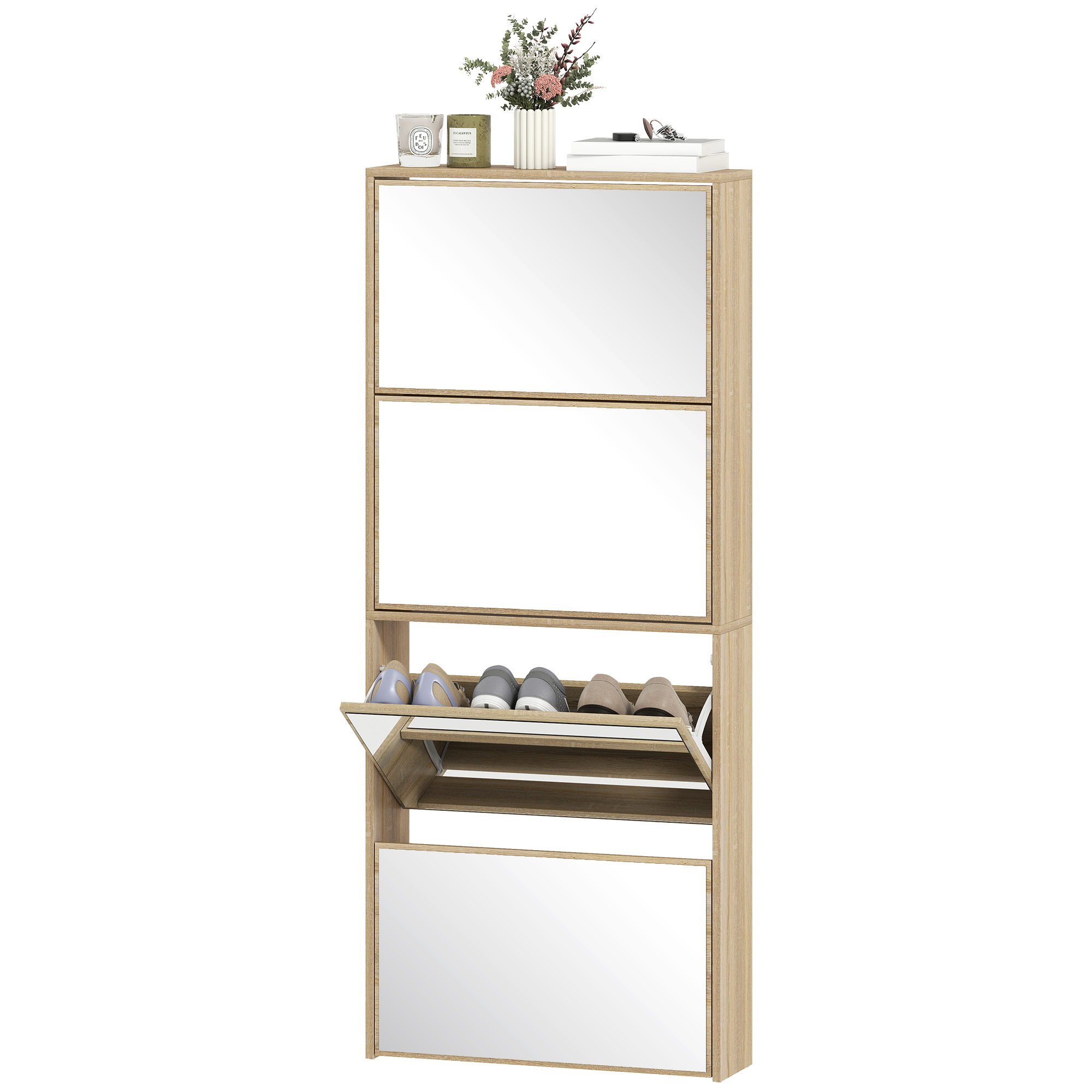 Armoire avec portes miroir