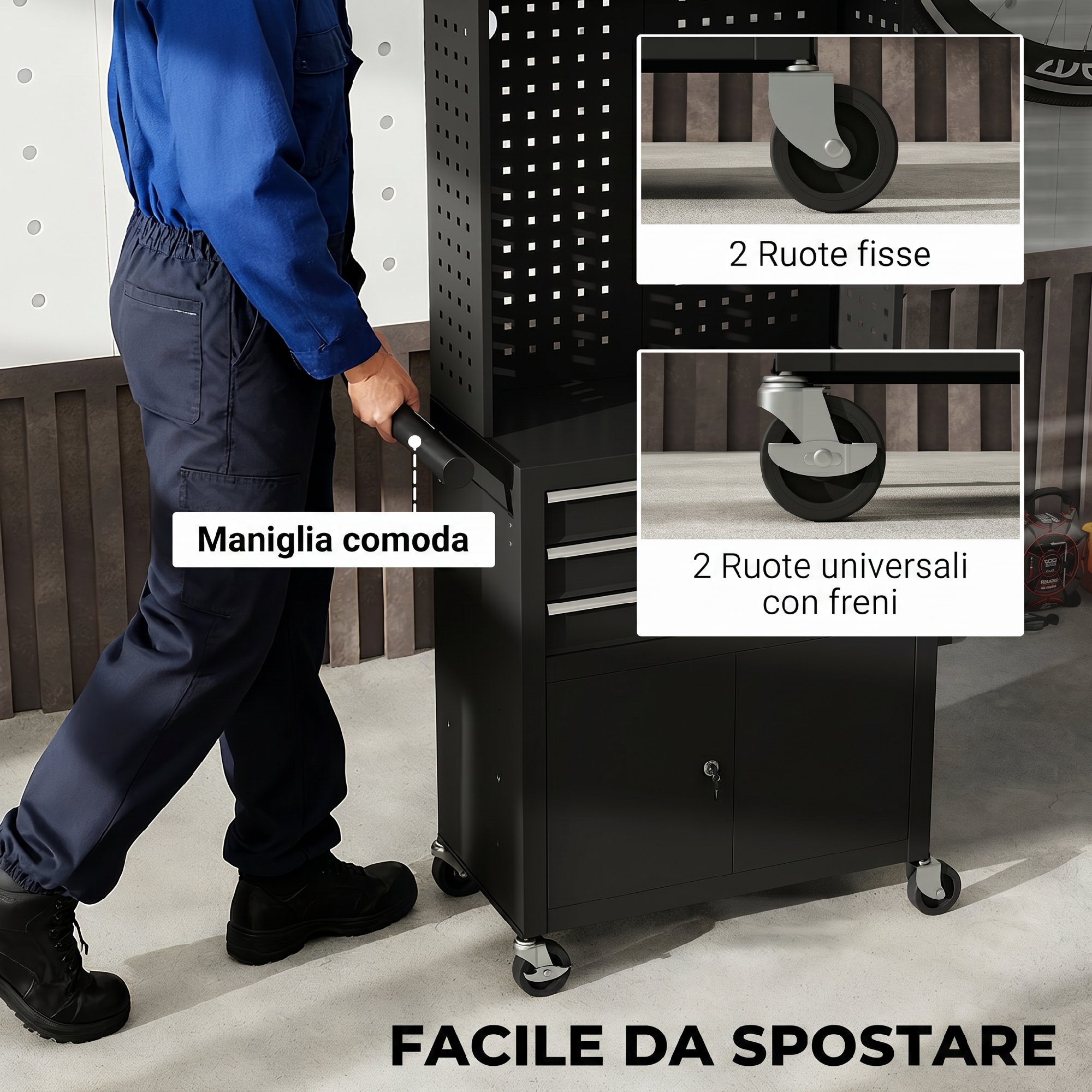 Étagère réglable sur 3 niveaux