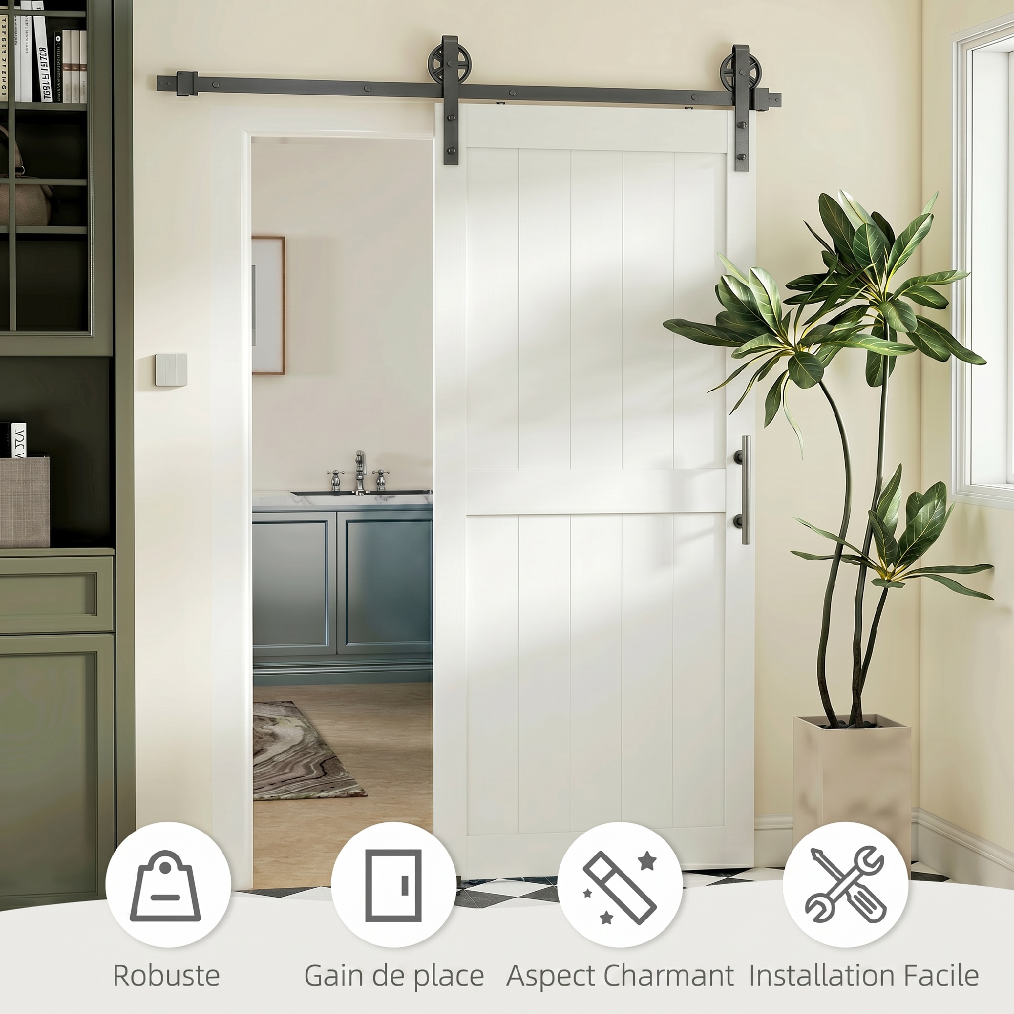 Contenu complet du kit ferrures et accessoires