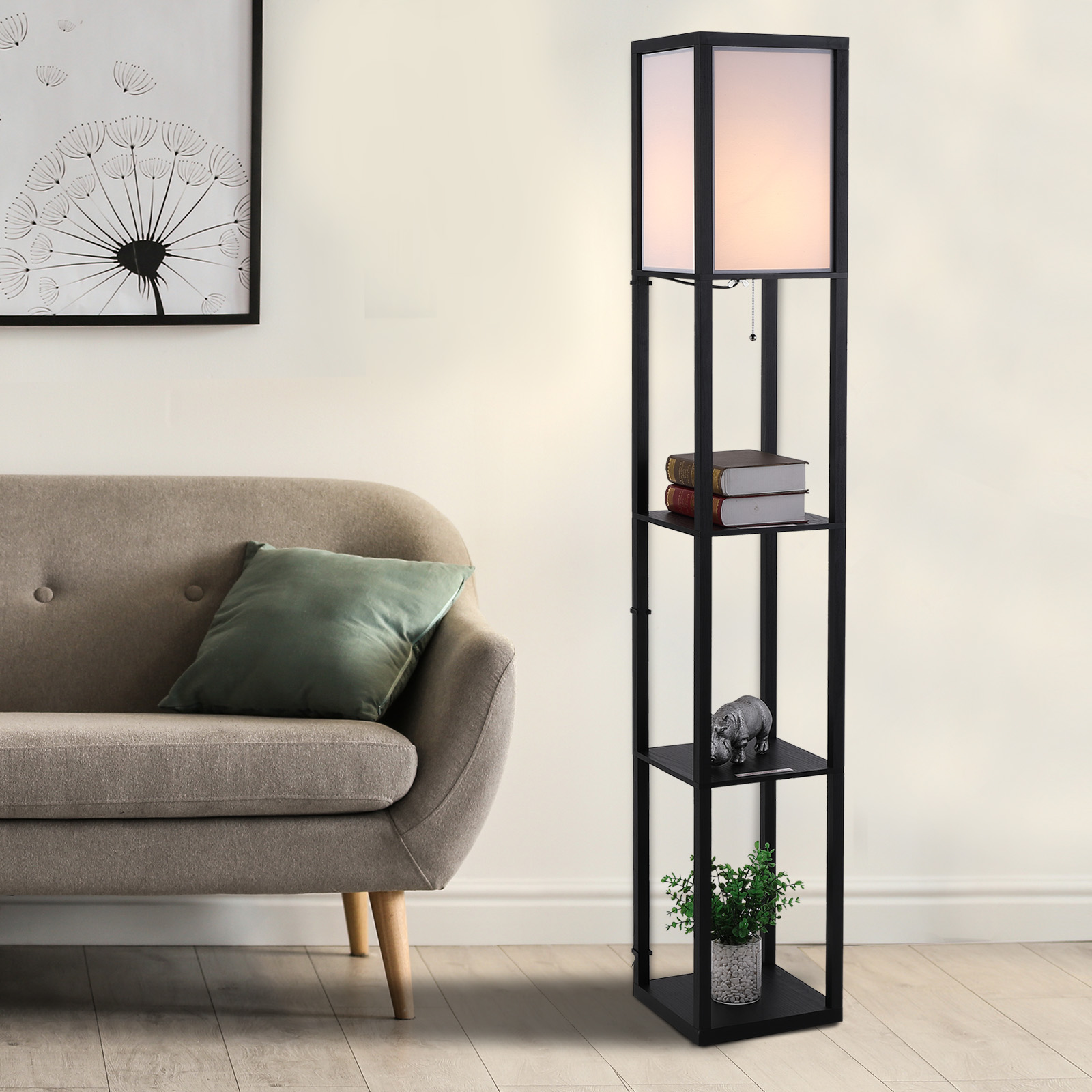 Schéma des dimensions du lampadaire