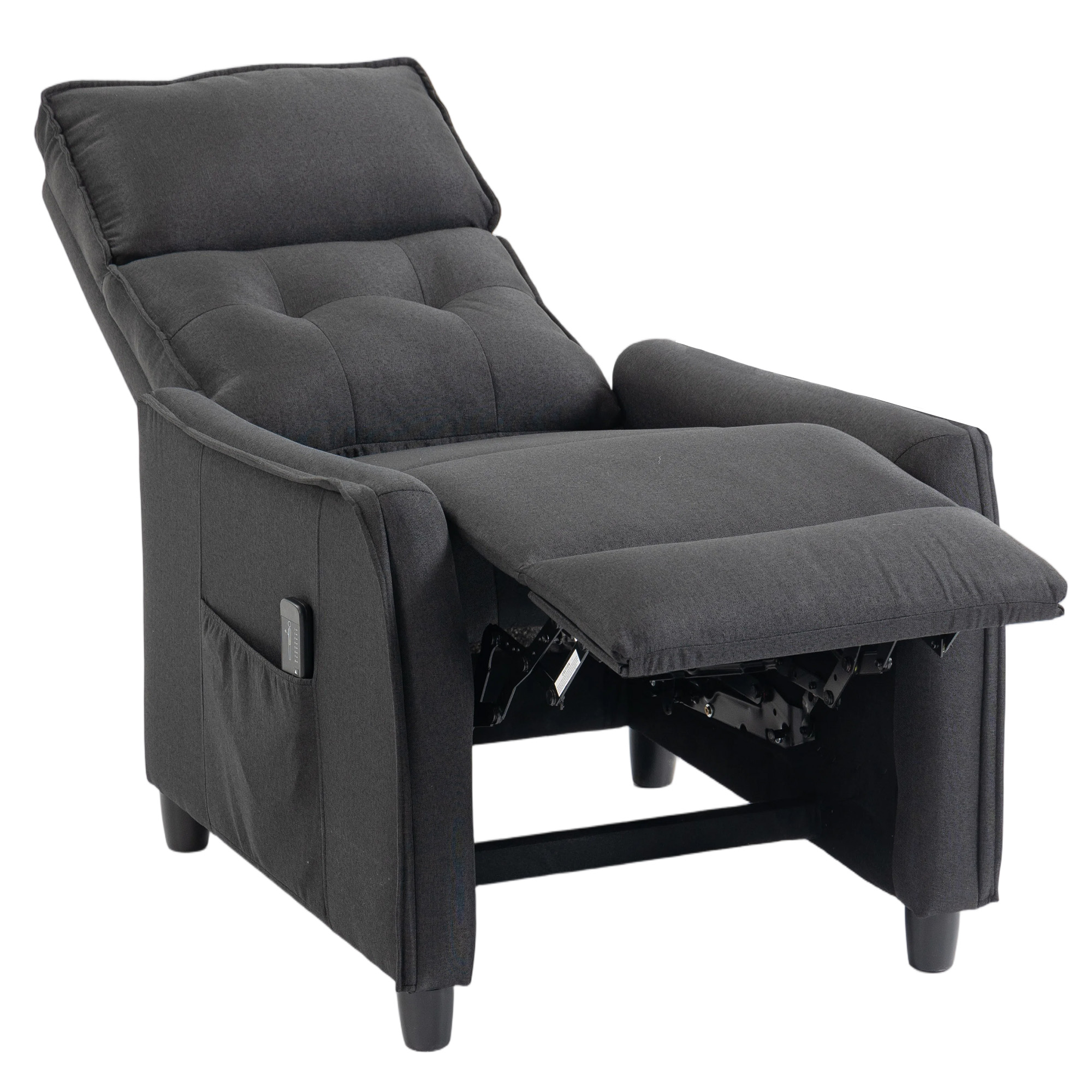 Fauteuil tissu effet lin