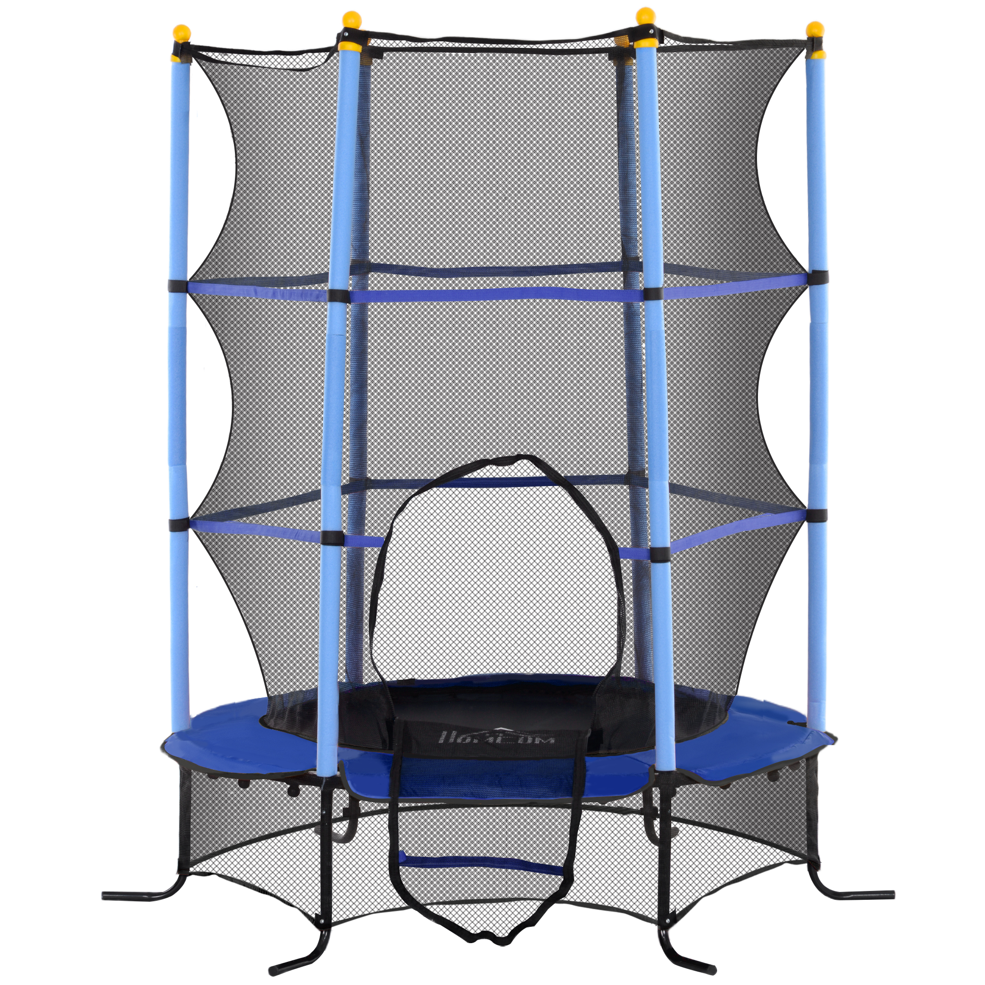 L’enfant qui saute sur le trampoline