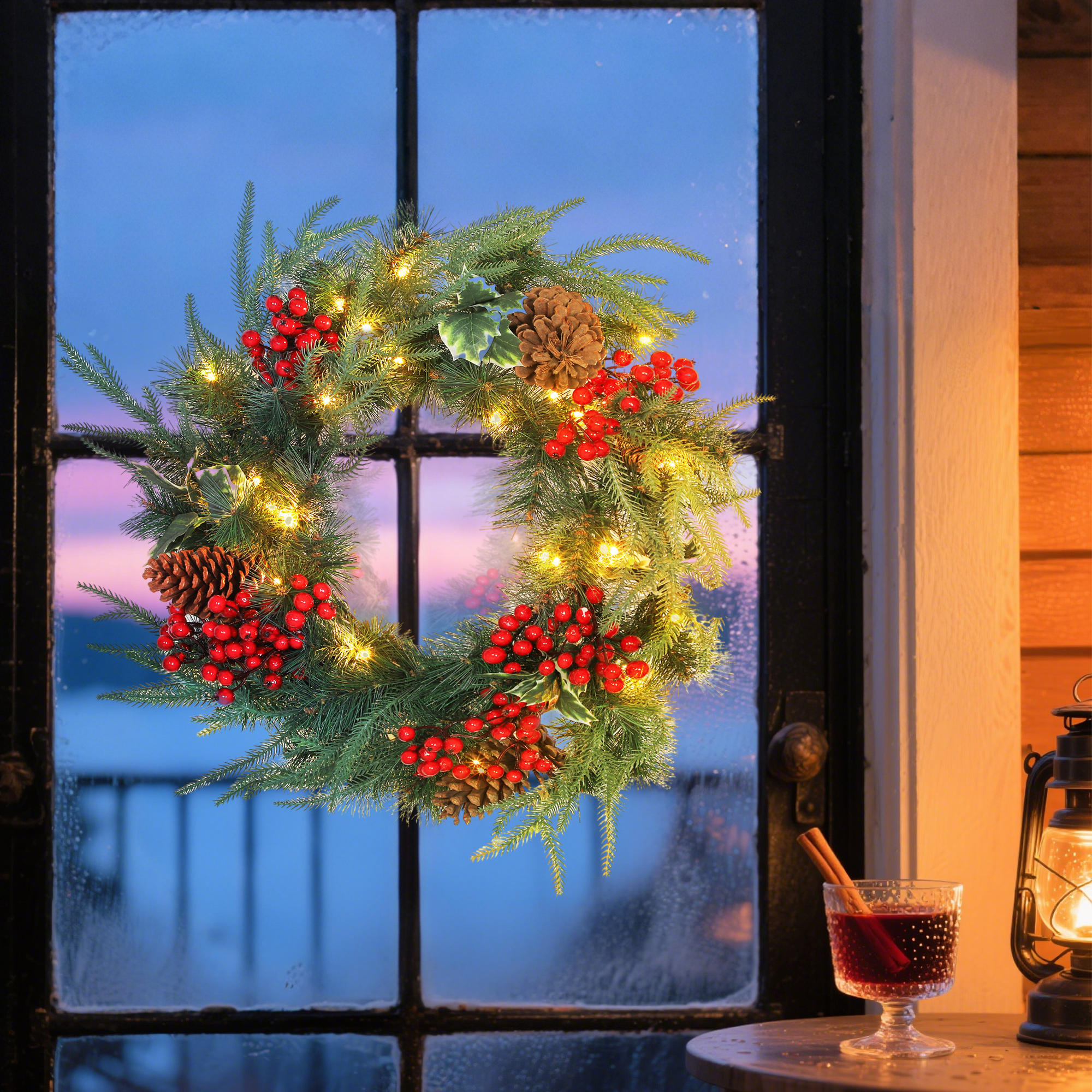 Guirlande Noël houx