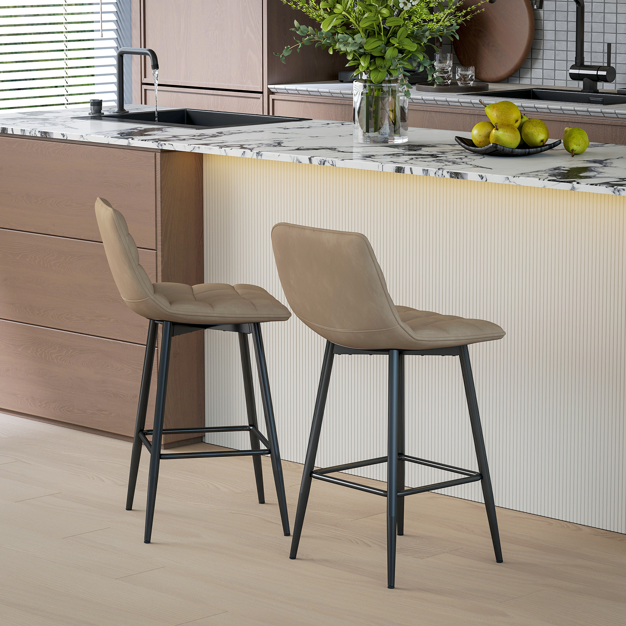 Set de 2 tabourets hauts