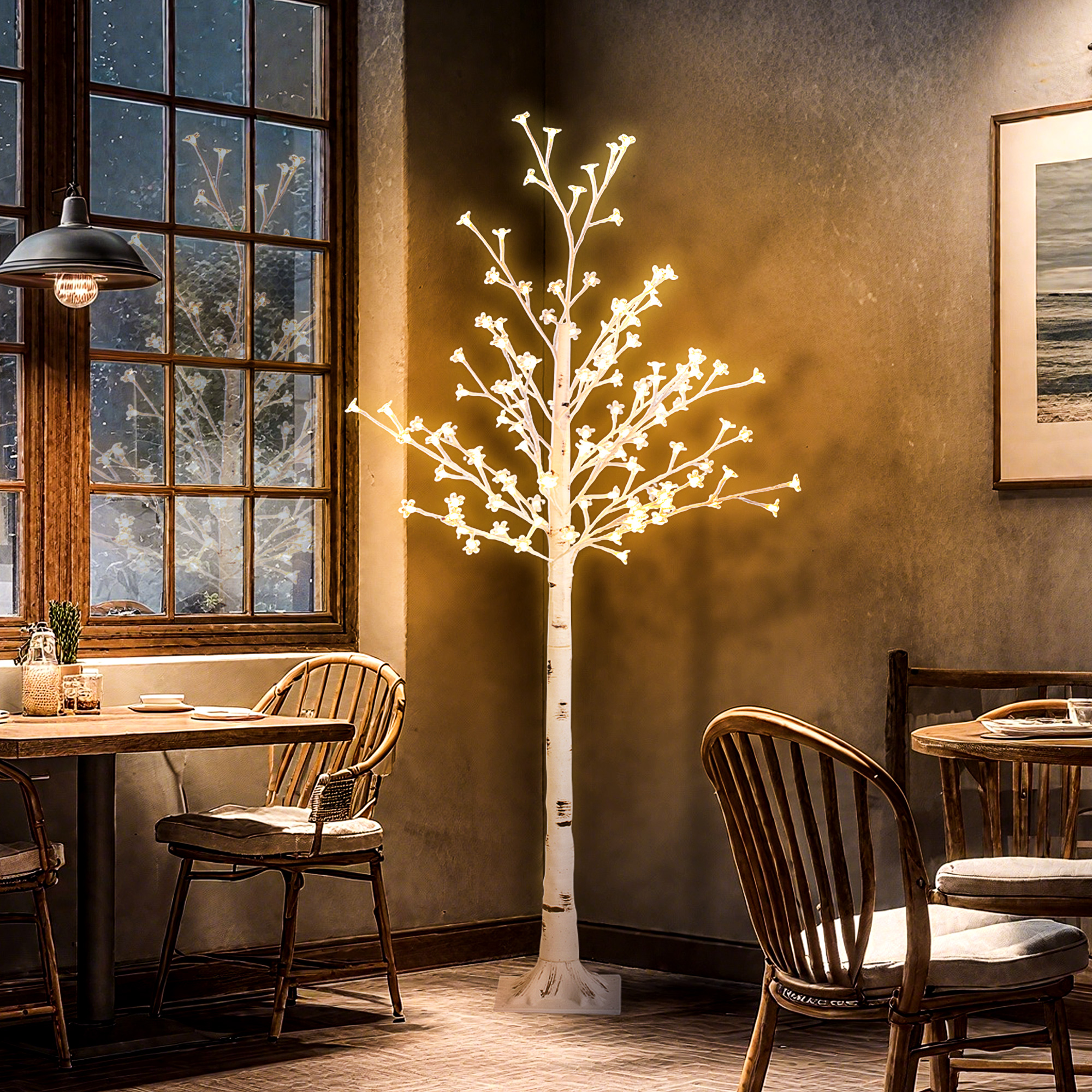 Arbre lumineux cerisier 150 cm