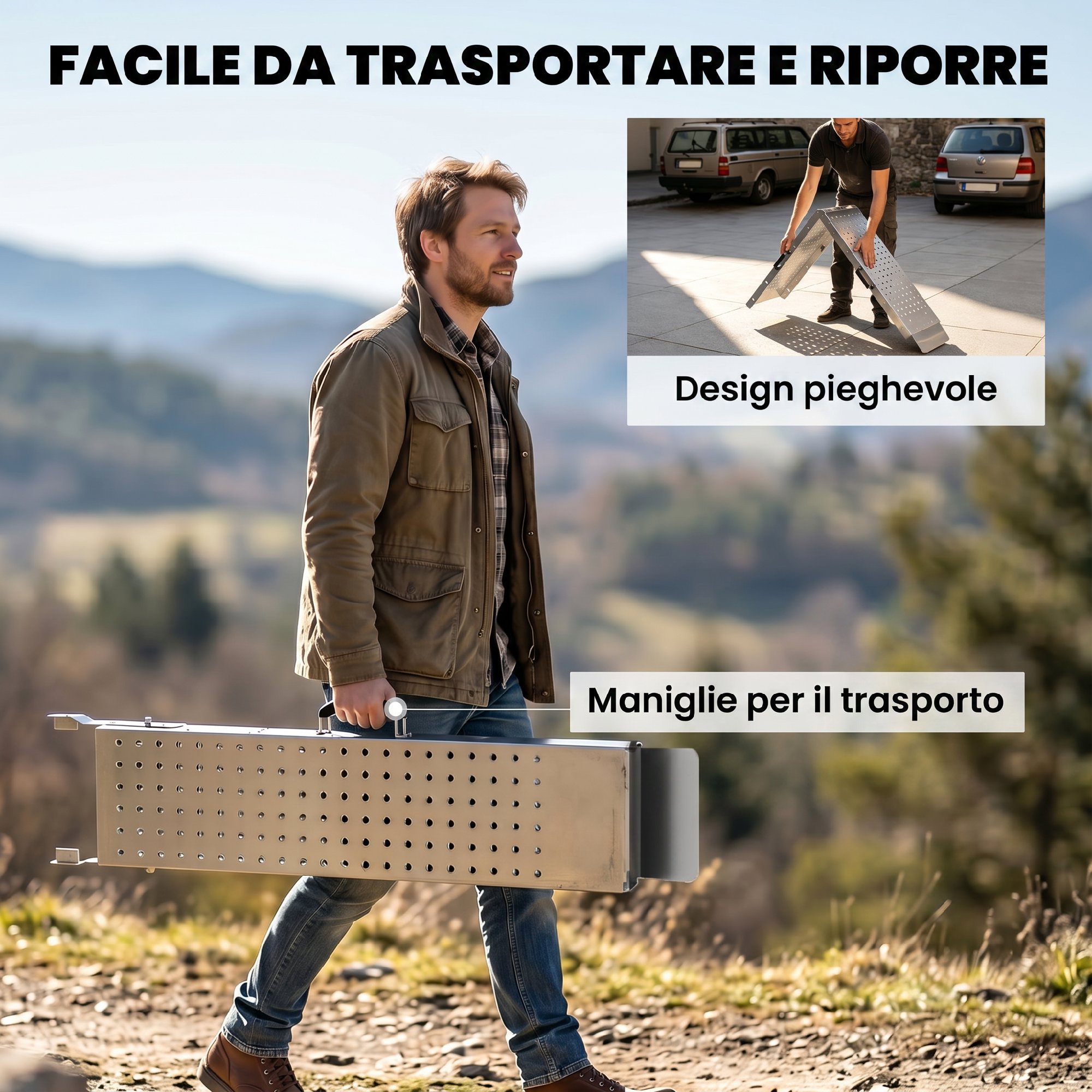Utilisation pour charger une moto