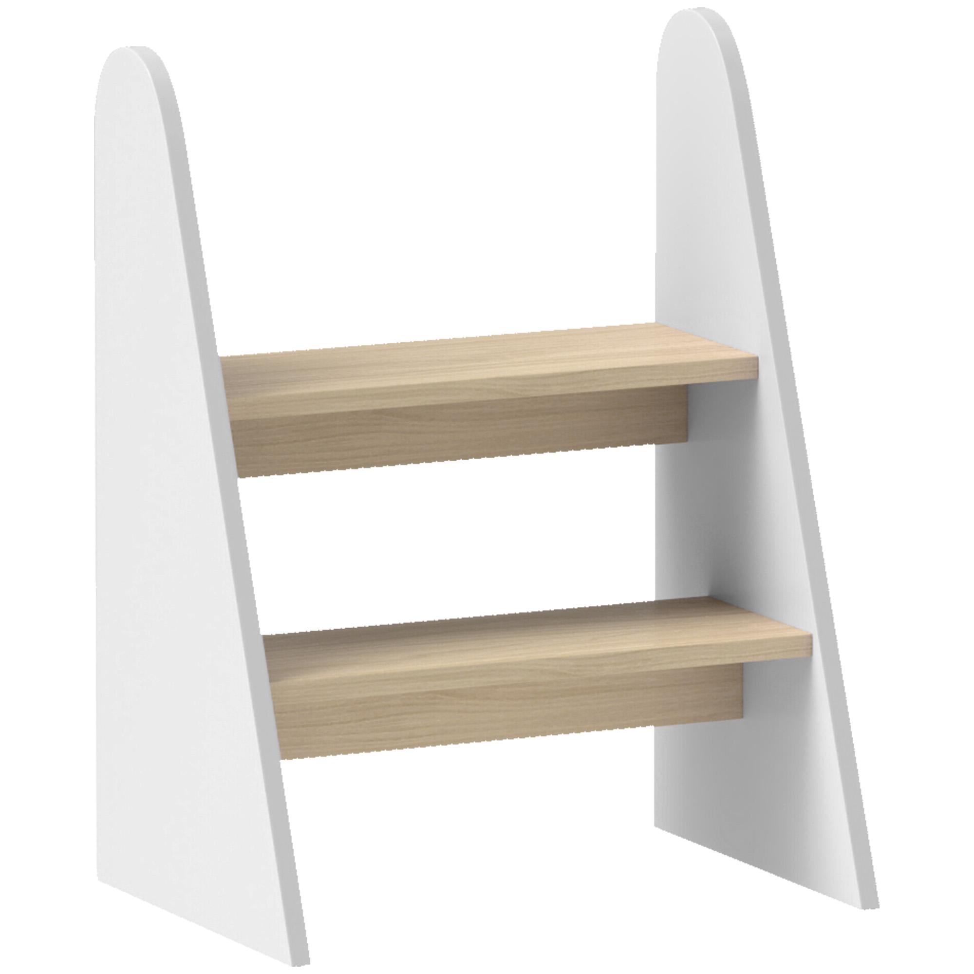 Tabouret Montessori 2 Marches en MDF pour Enfants 3-8 Ans, Escabeau Enfant avec 