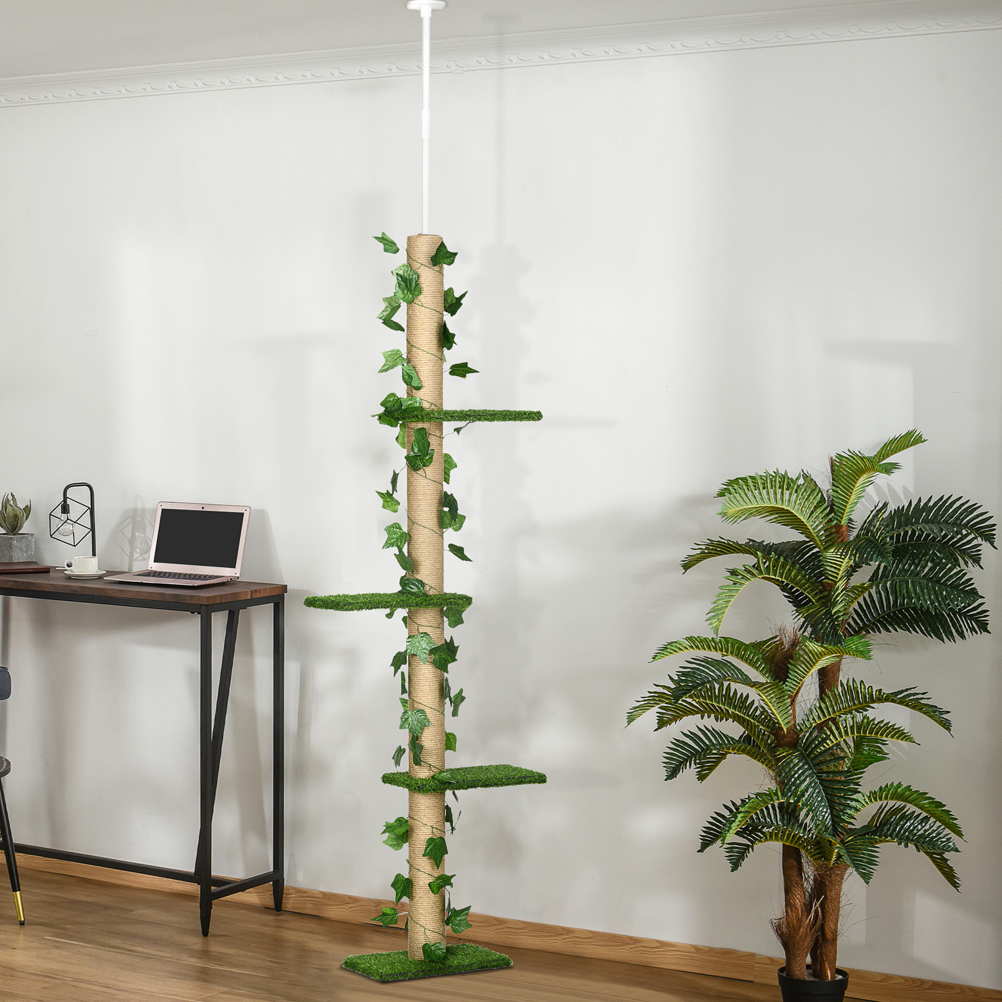 Poteau recouvert de sisal