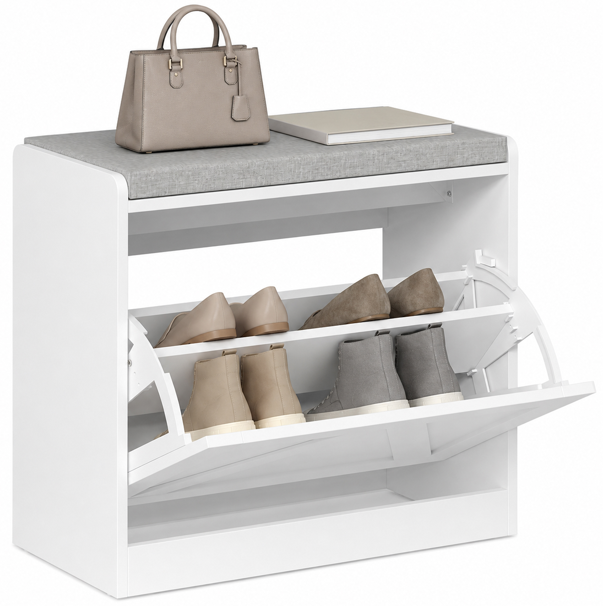 Banc a chaussures blanc