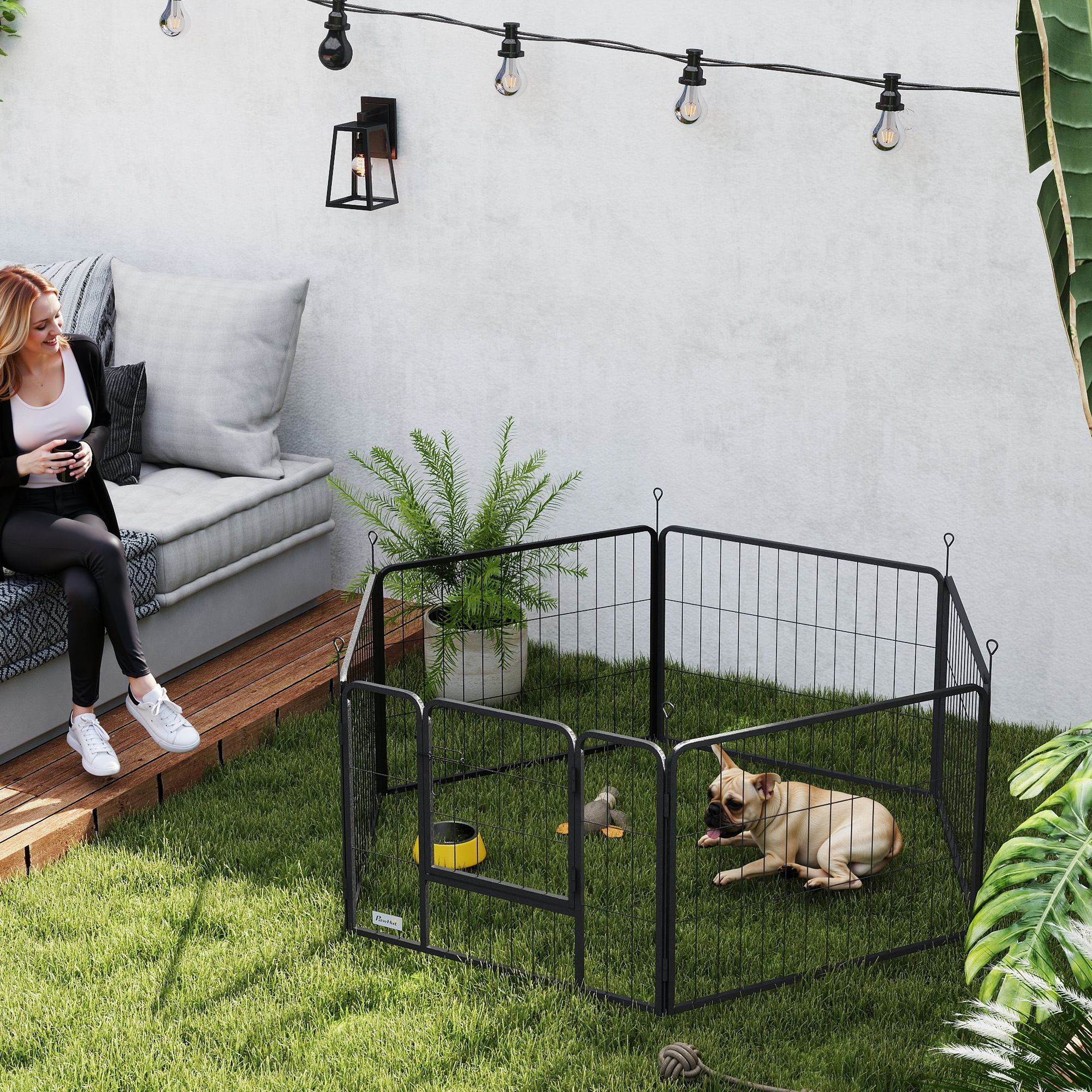 Structure modulable en L ou rectangle