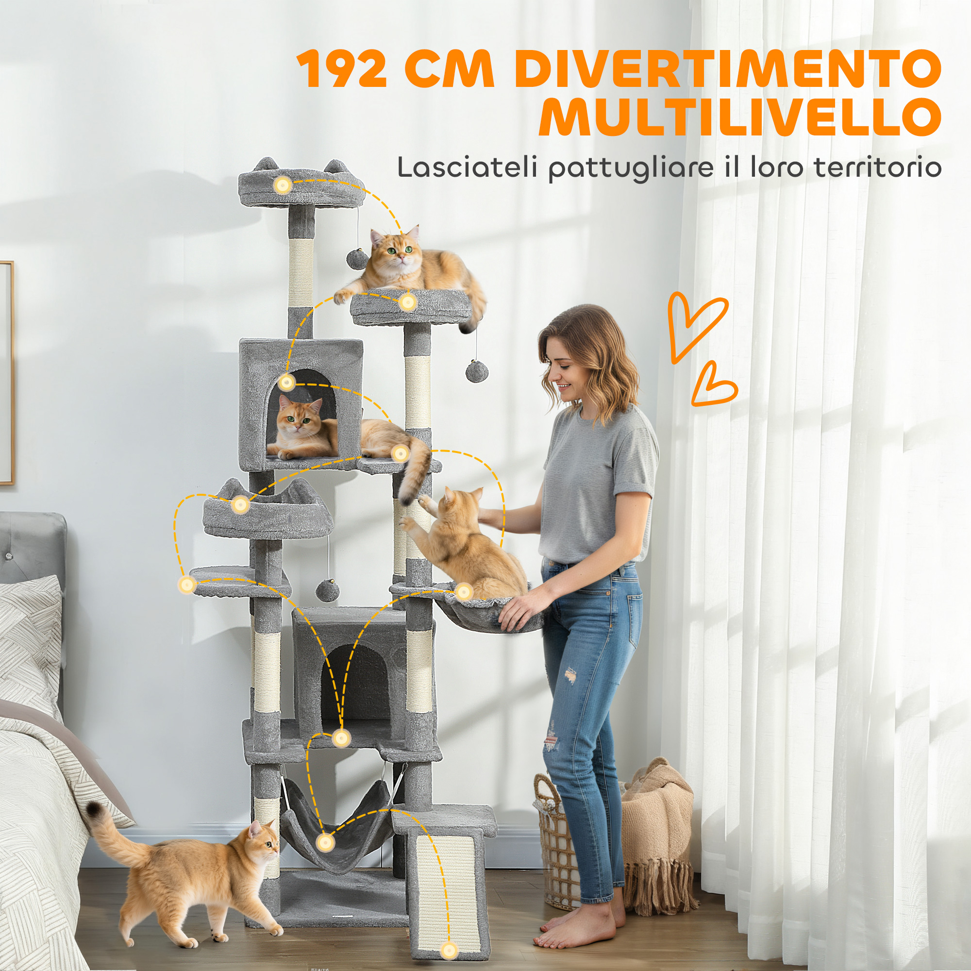 Arbre à chat 192 cm