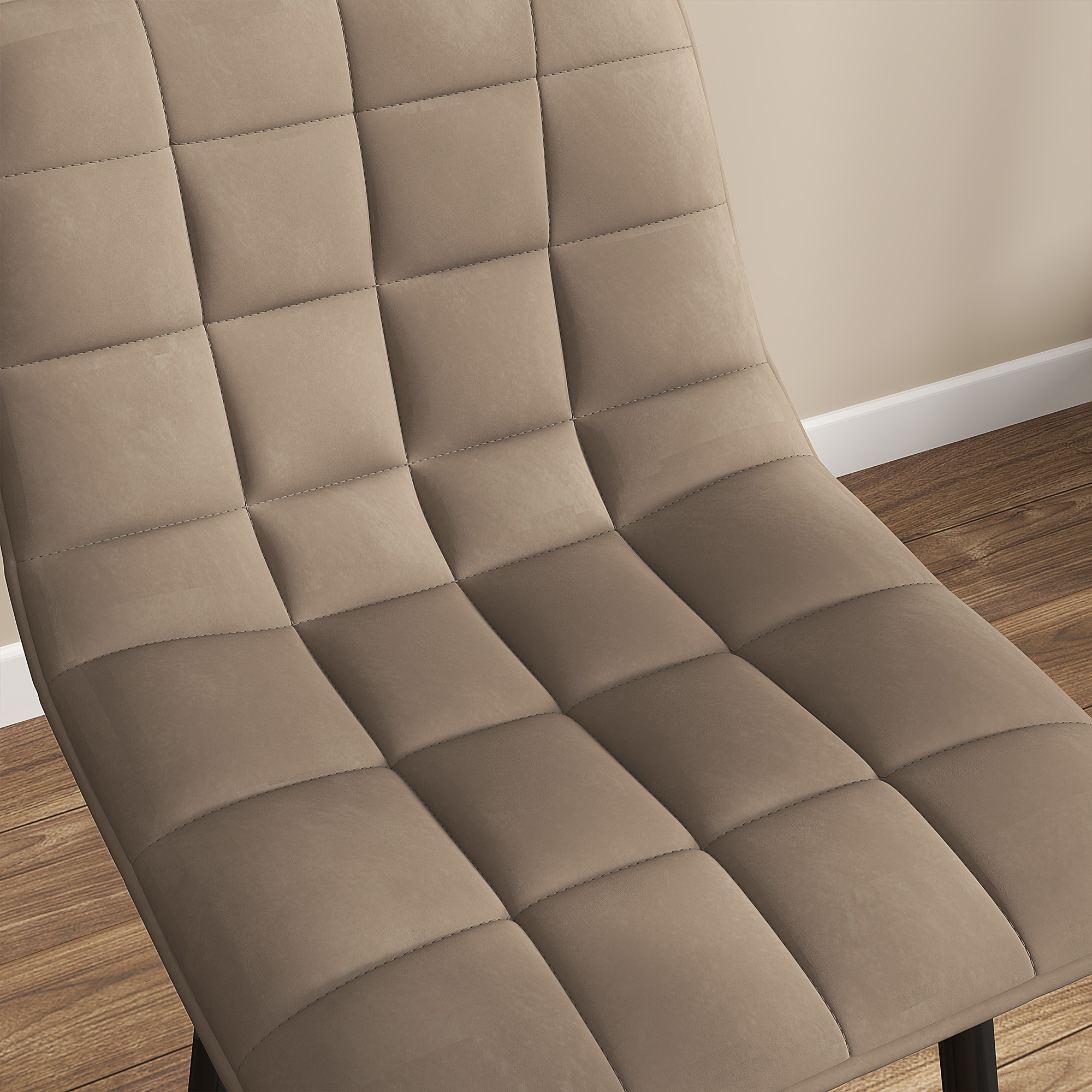 Détail du revêtement velours
