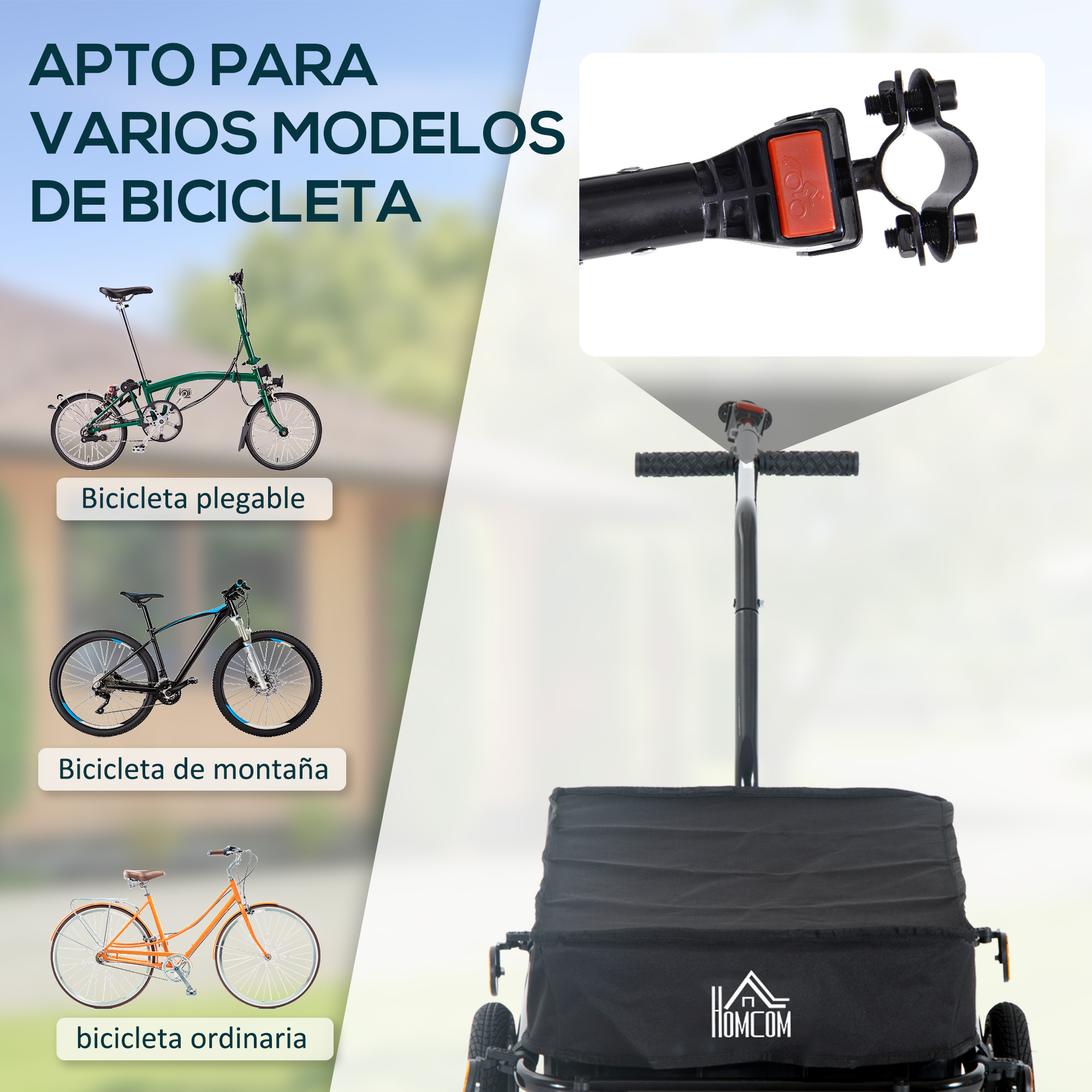Remorque vélo vue générale