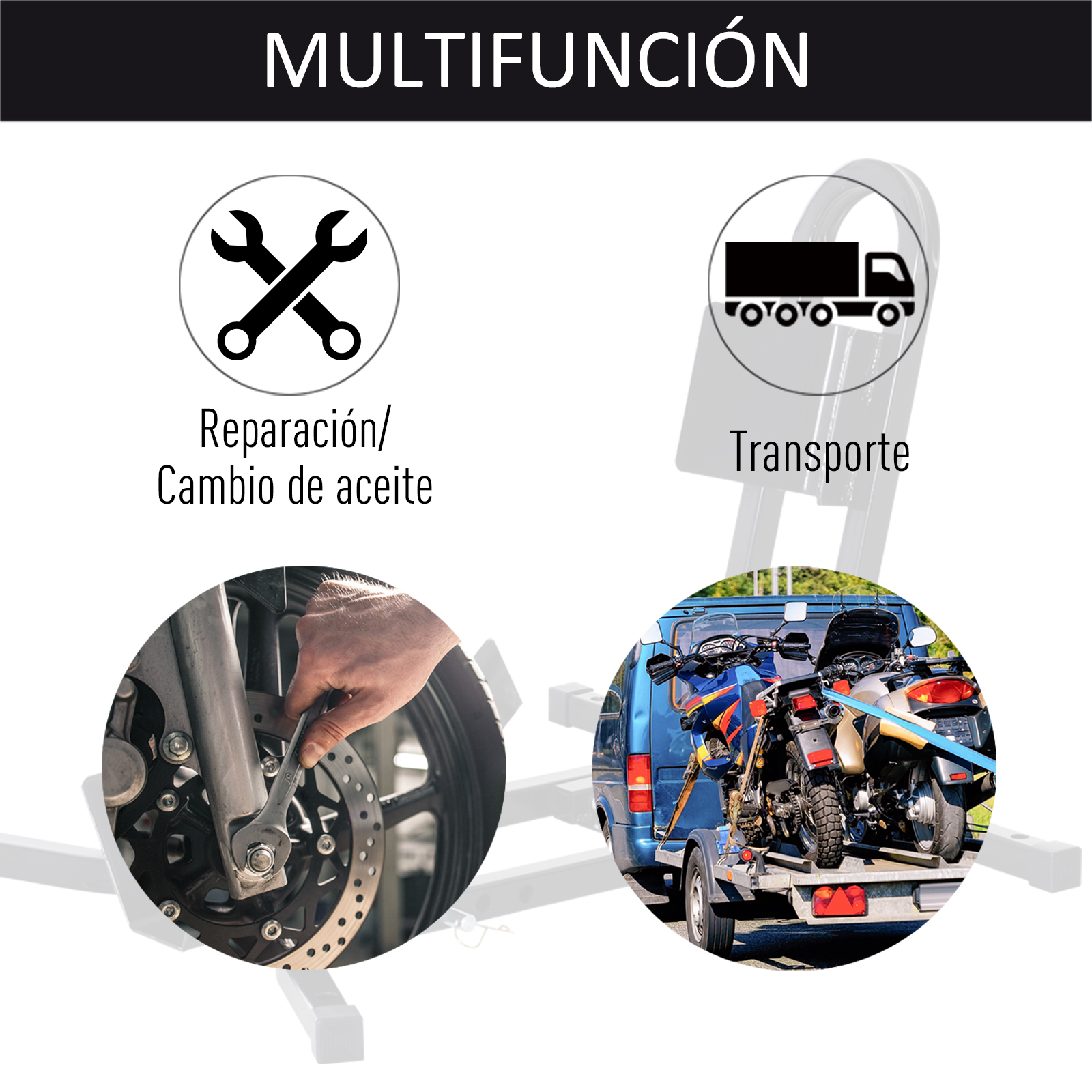 Trous pré‑percés pour fixation au sol remorque‑camion