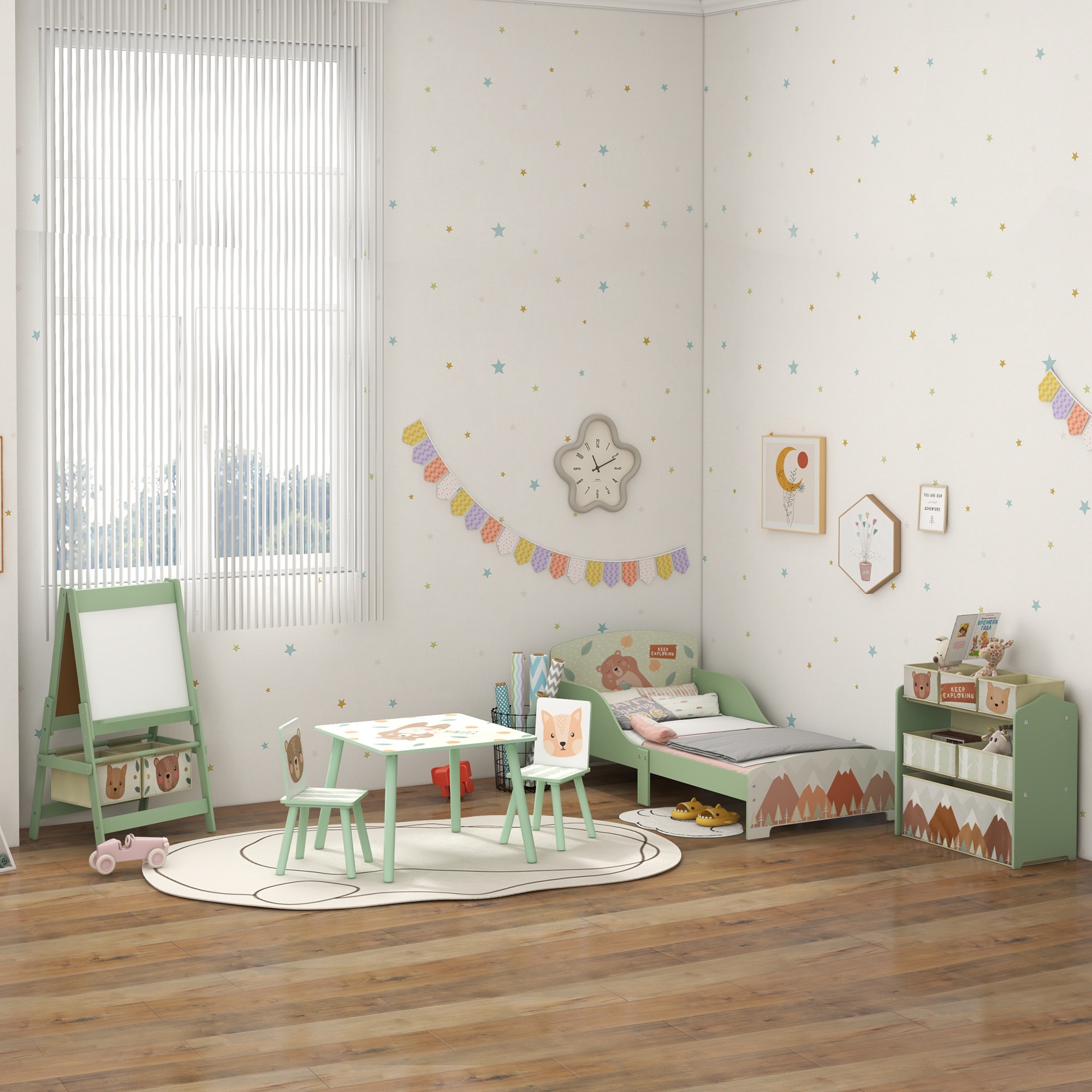 Table et Chaises Gain de Place Empilable