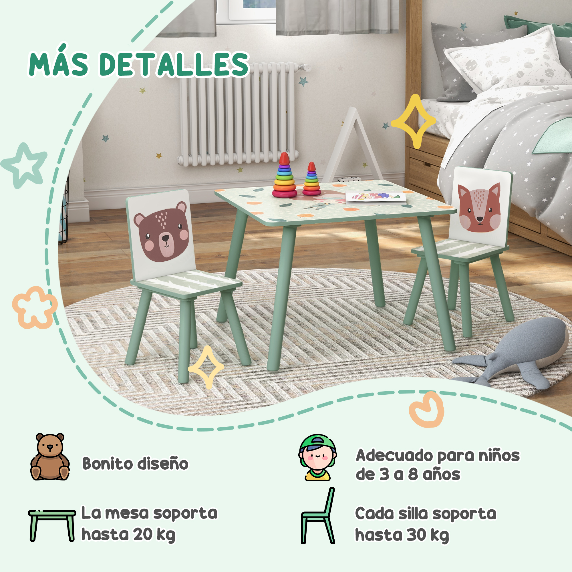 Table et Chaises Activités et Loisirs