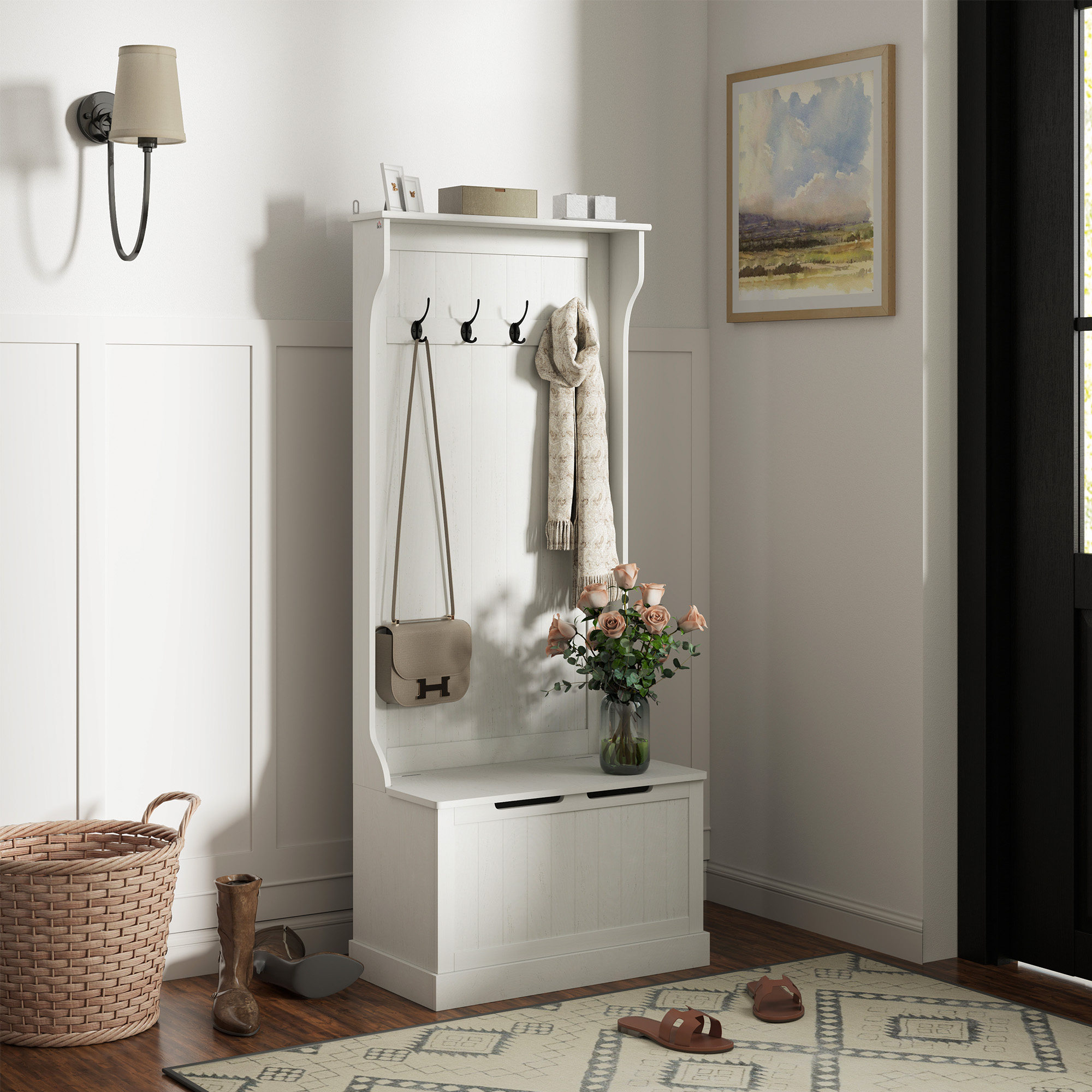 Meuble d'entrée 71.5x39.5x170 cm