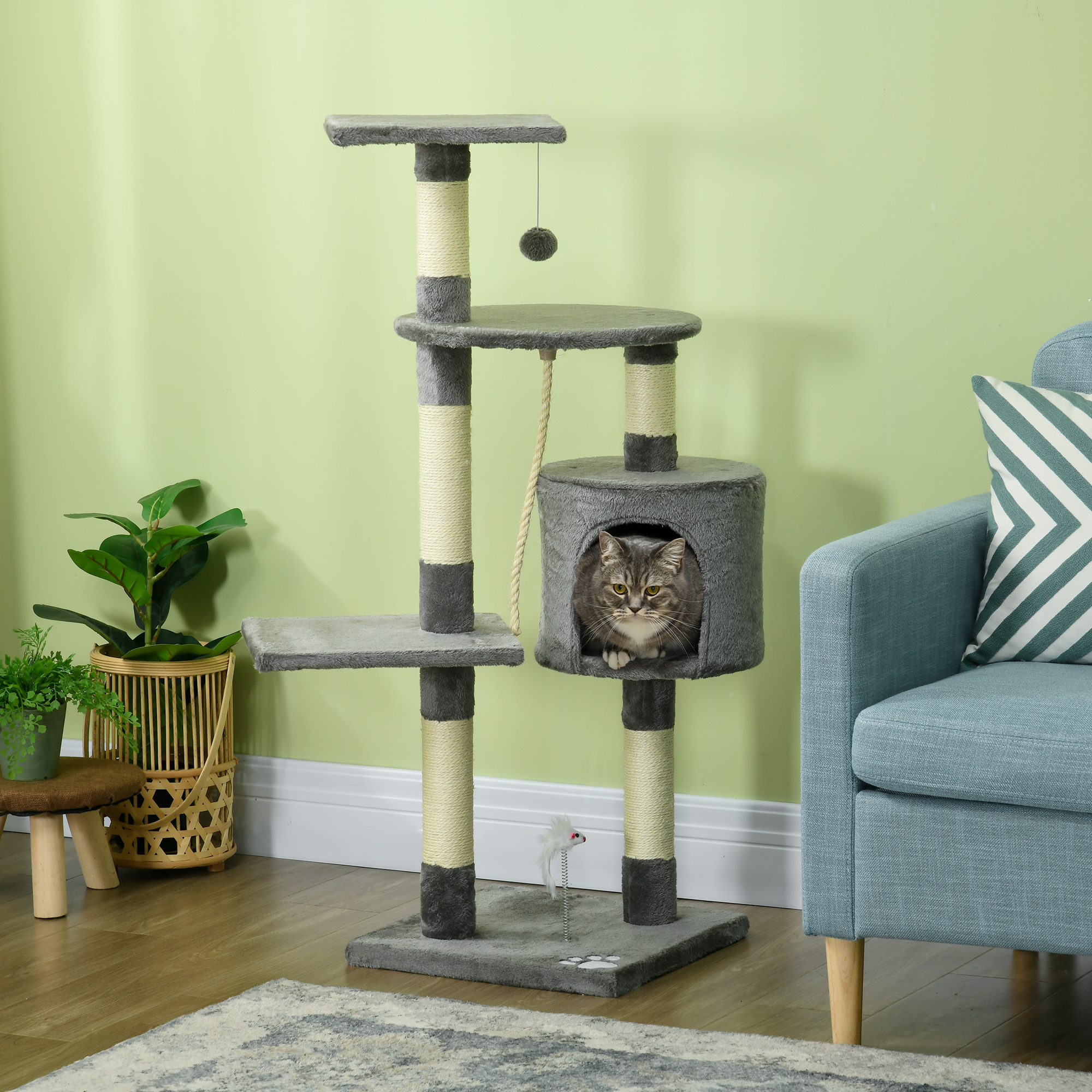 Plateformes en peluche pour grimper et se reposer
