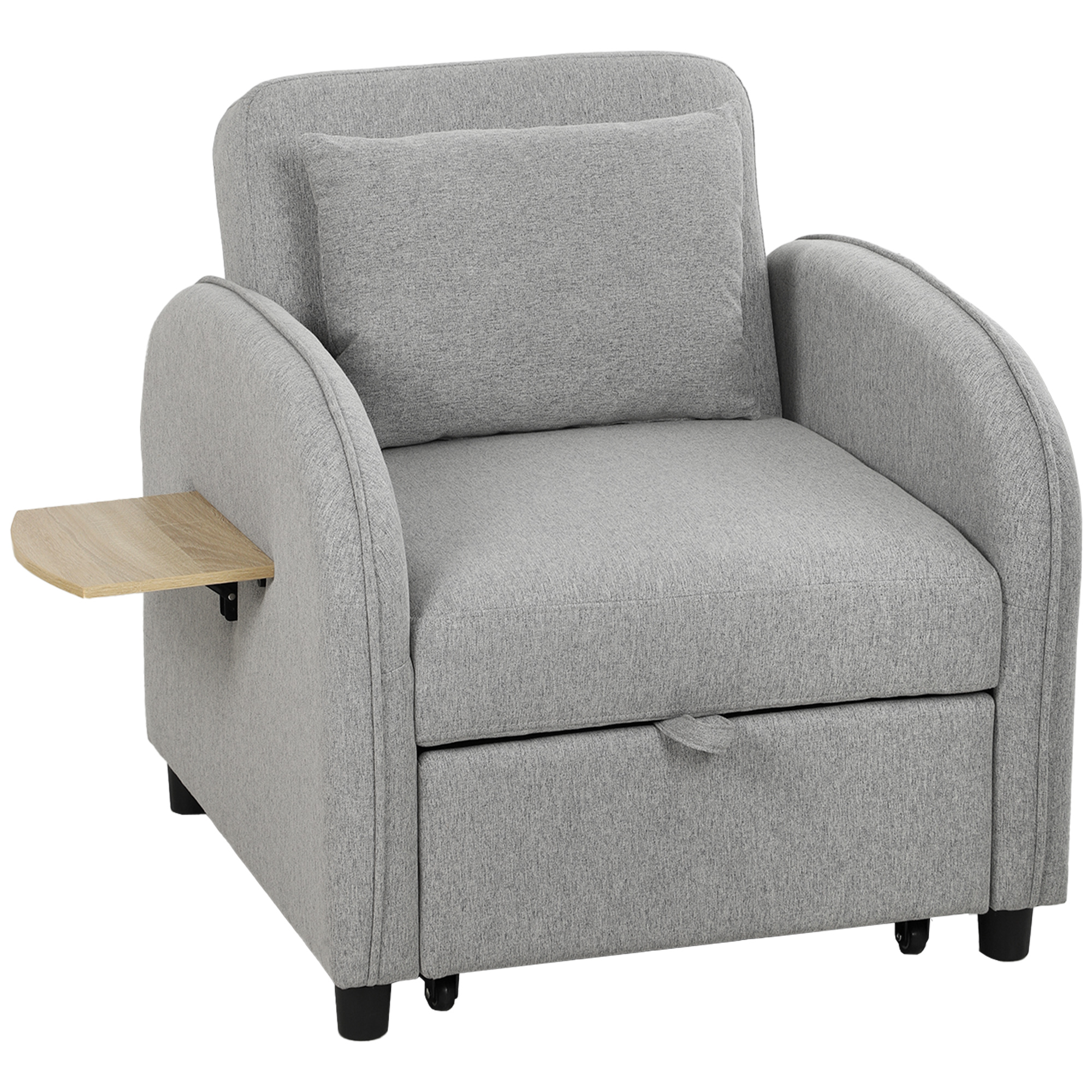 Fauteuil-lit en usage