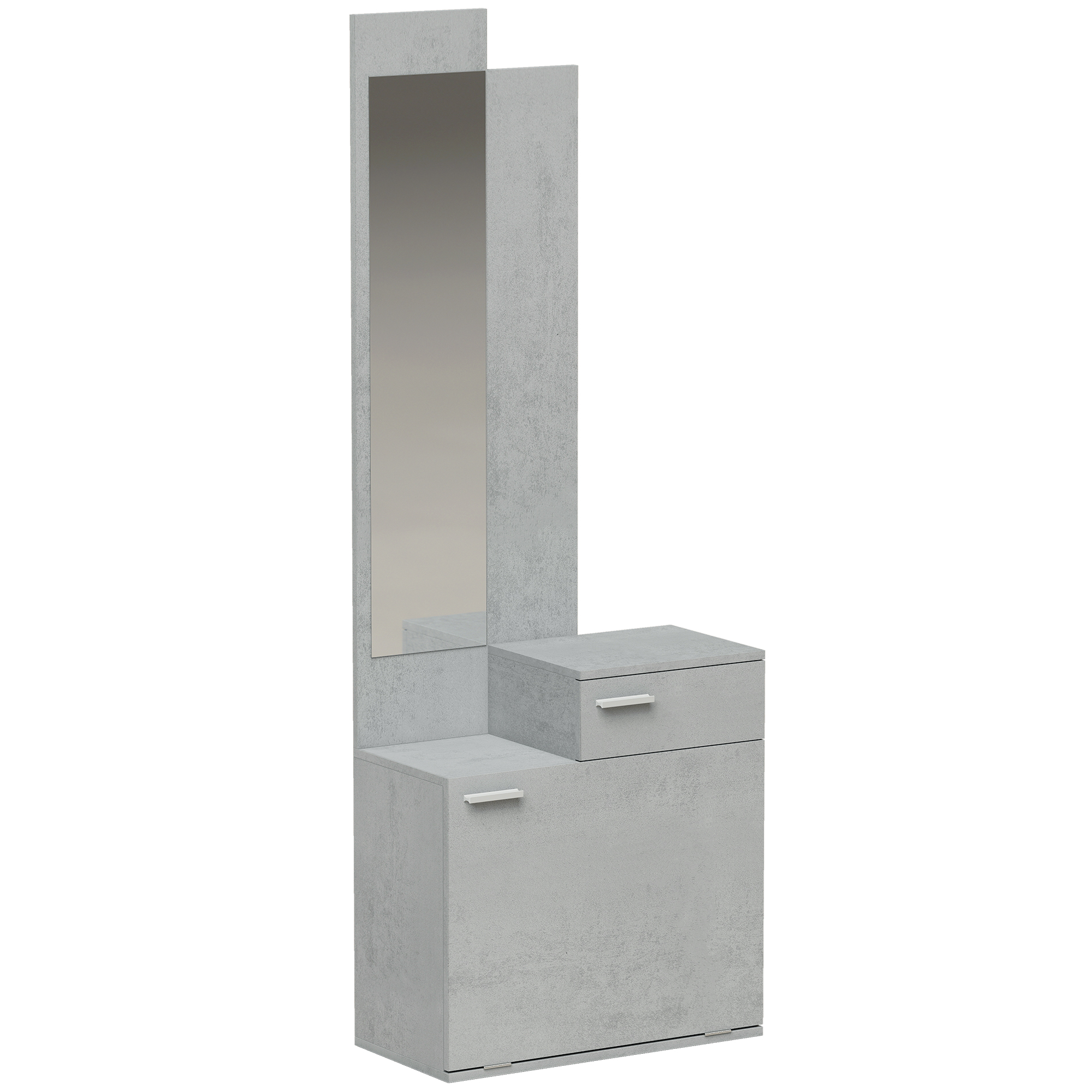 Meuble d entree tout en un avec miroir
